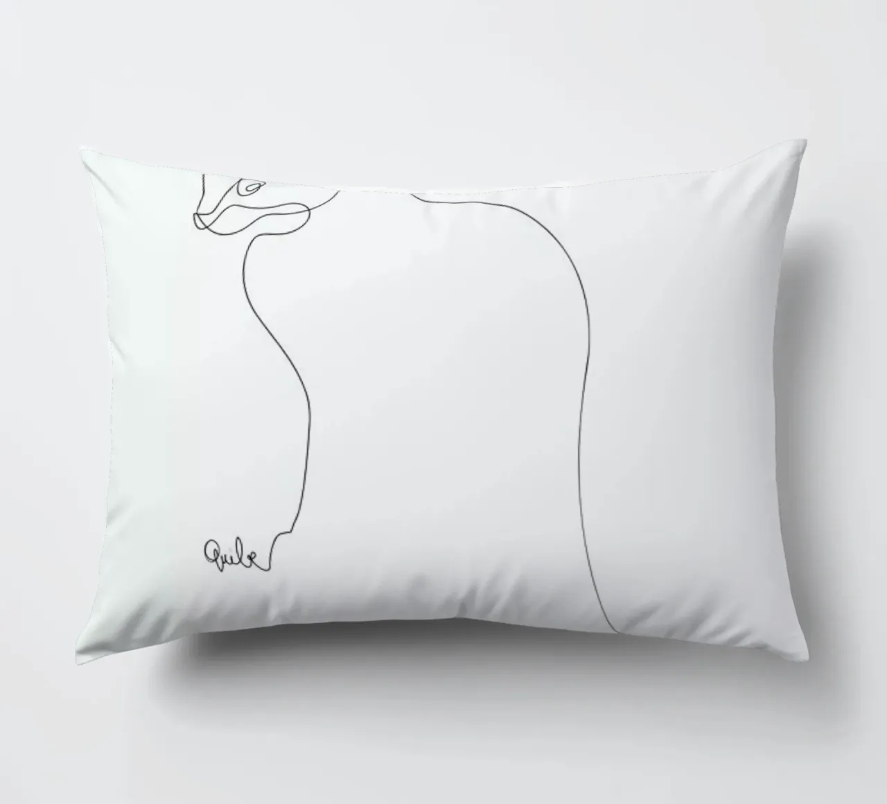 One Line Cat cuscino da Quibe