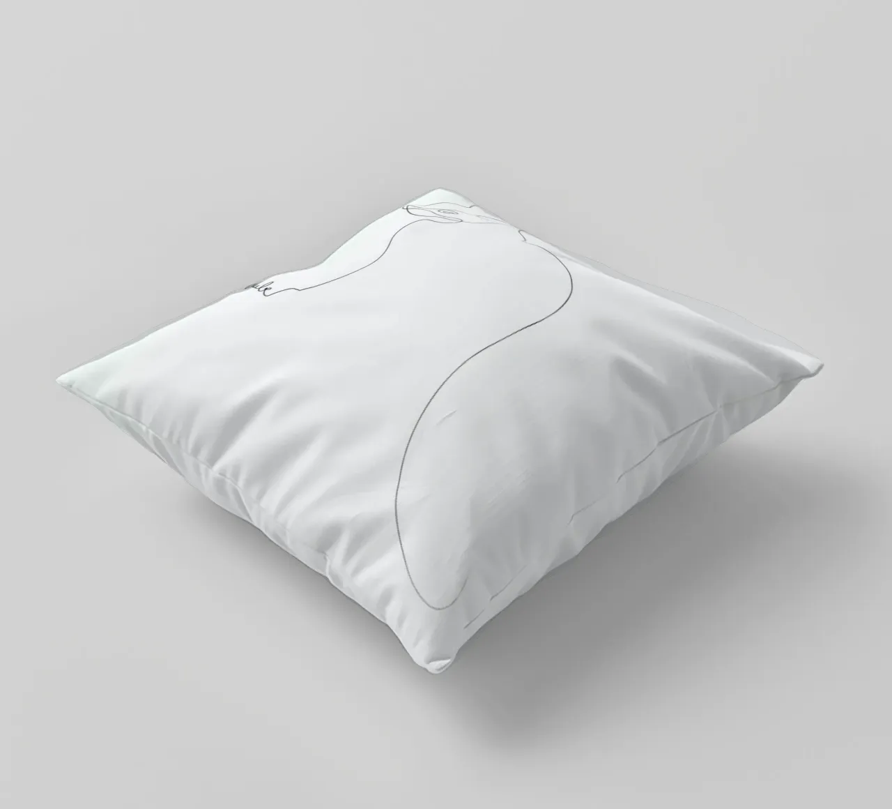 One Line Cat cuscino da Quibe