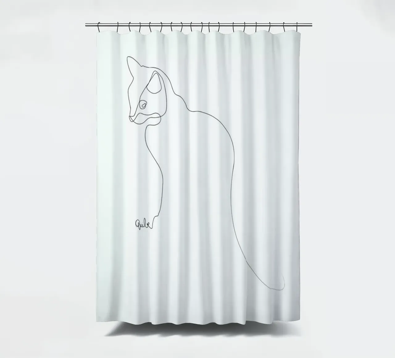 One Line Cat tenda da doccia da Quibe