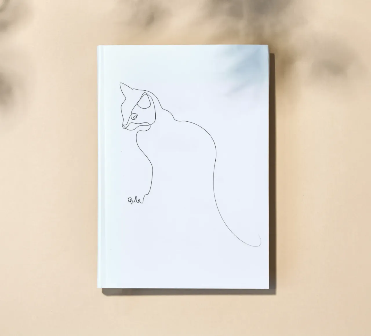 One Line Cat notebook by Quibe