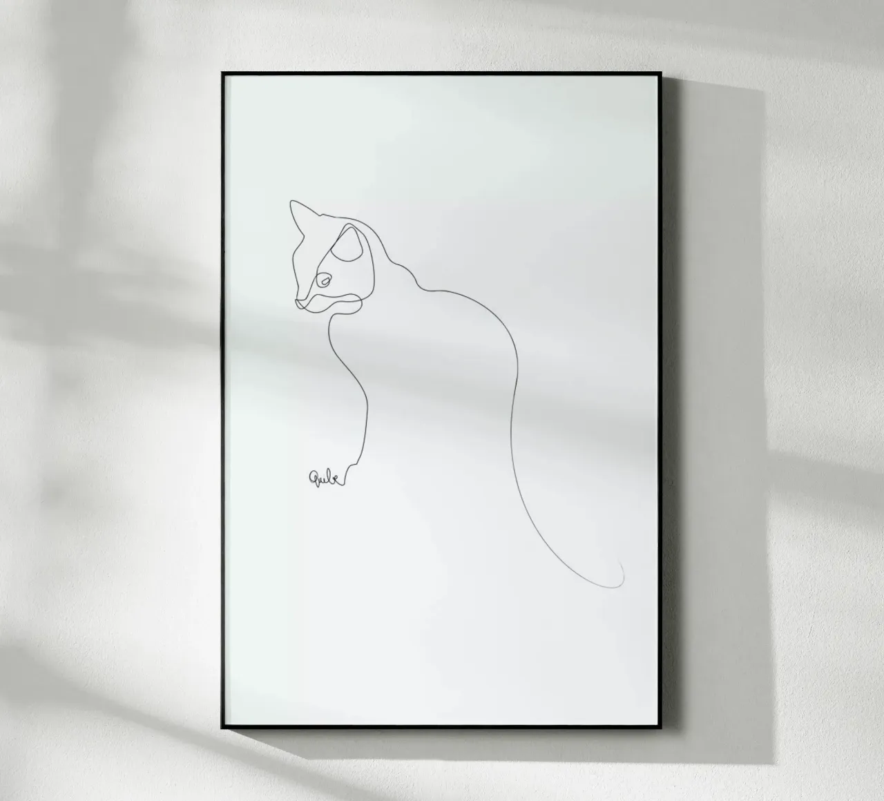 One Line Cat plexiglass da Quibe