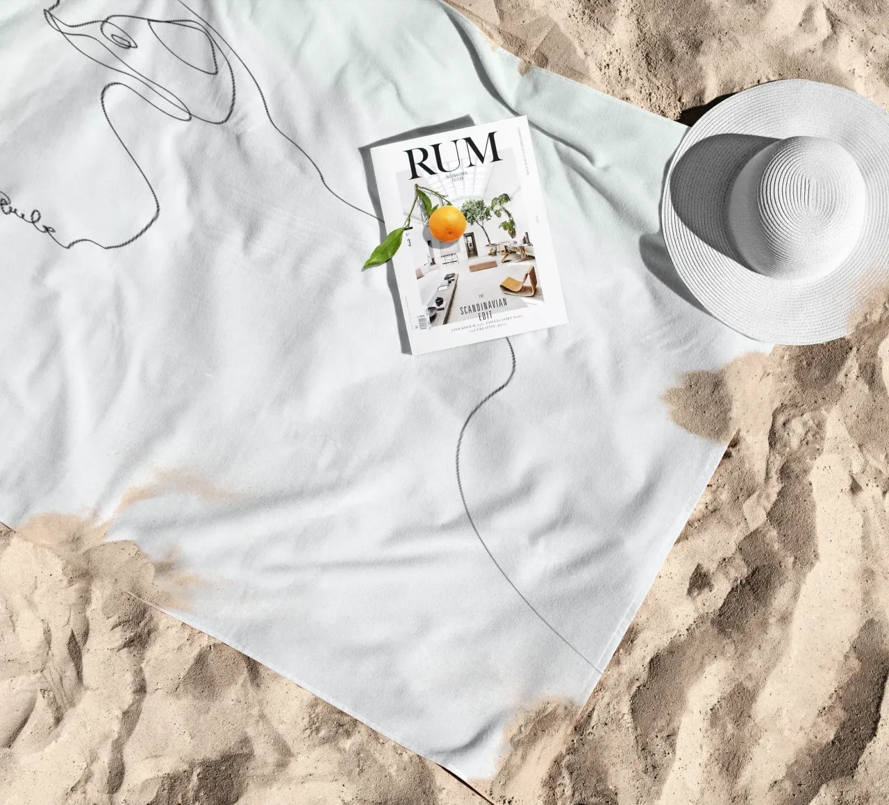 One Line Cat telo mare da Quibe