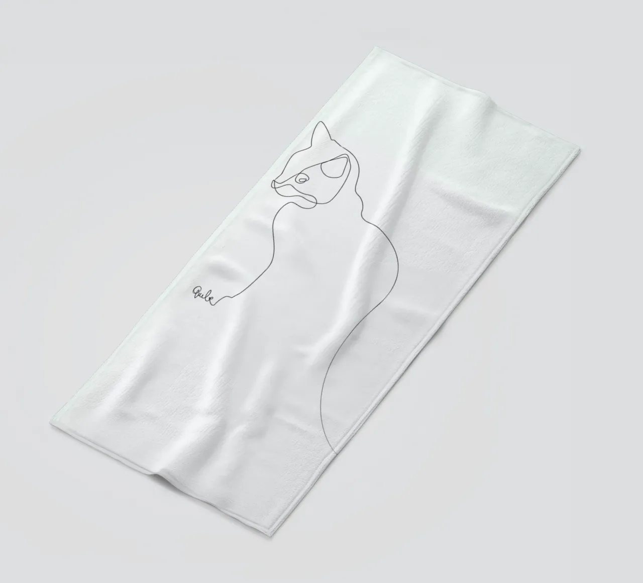 One Line Cat telo mare da Quibe