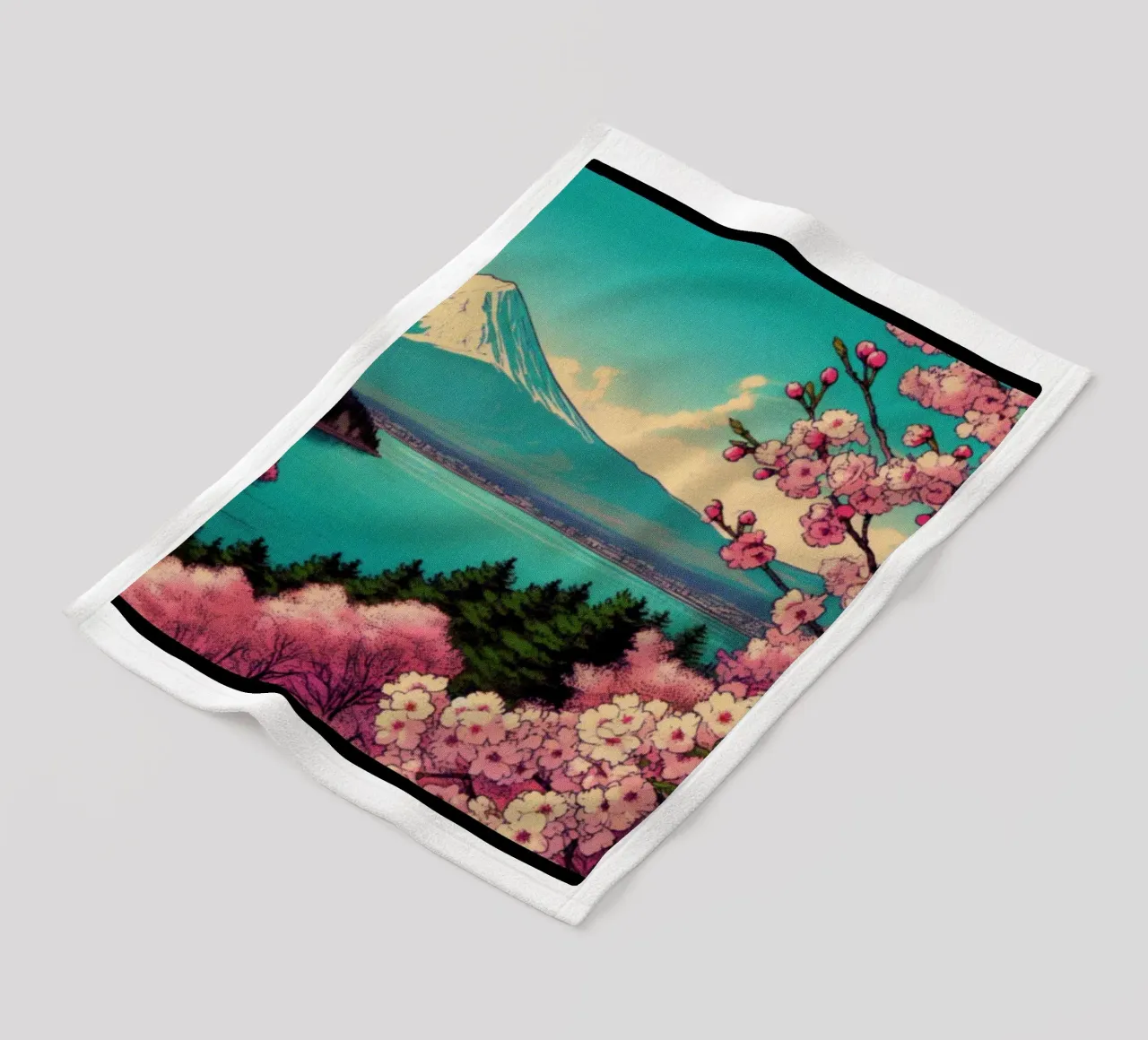 Sakura - Stampa poster d'epoca coperta in pile da posterprints-by-nomad