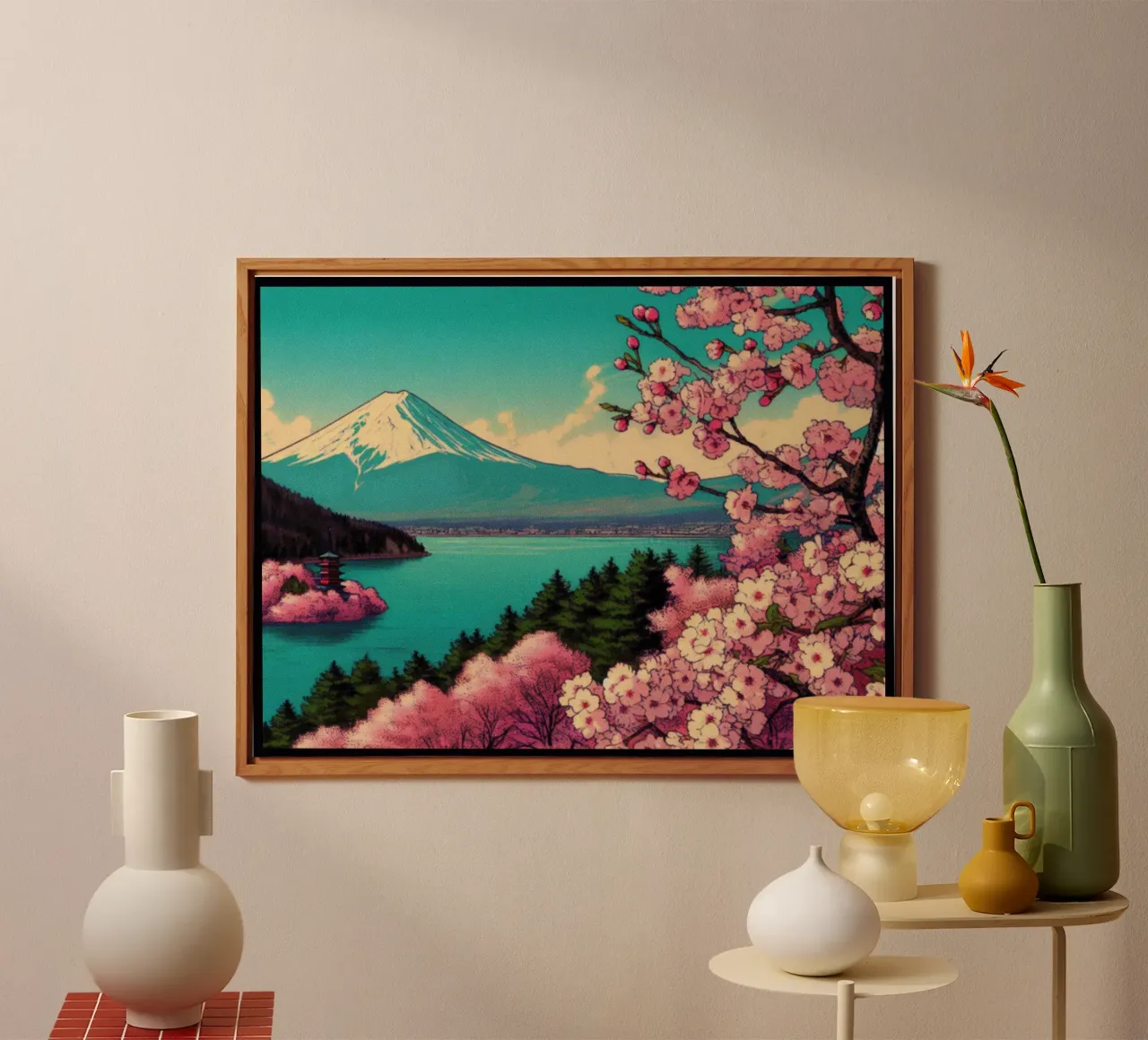 Sakura - Stampa poster d'epoca alluminio dibond da posterprints-by-nomad