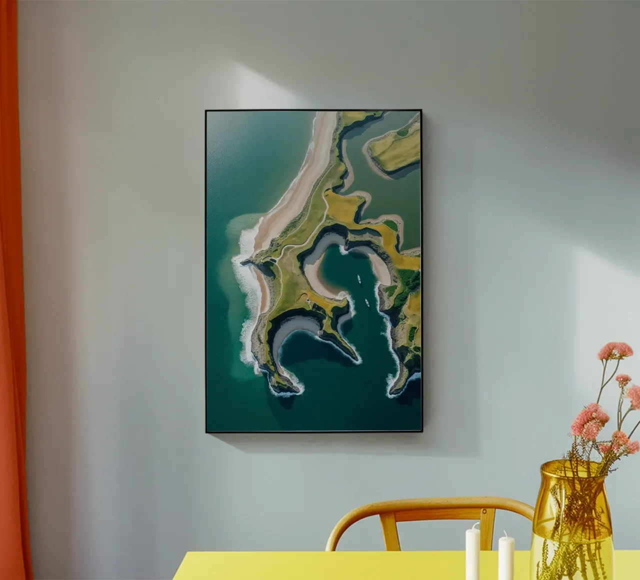 Nature’s Canvas – Sylt from Above plexiglass da AlbertKlee