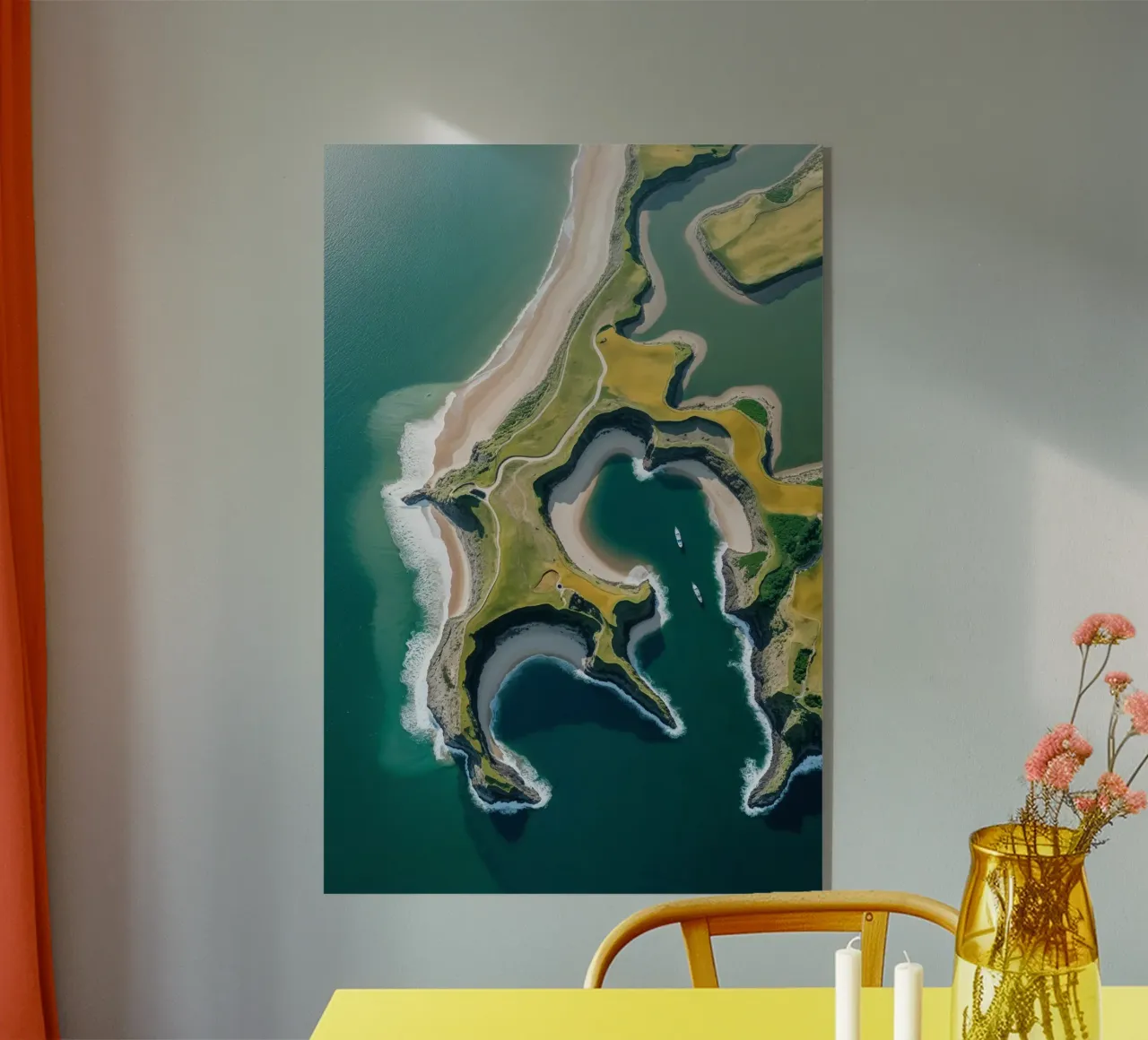 Nature’s Canvas – Sylt from Above plexiglass da AlbertKlee