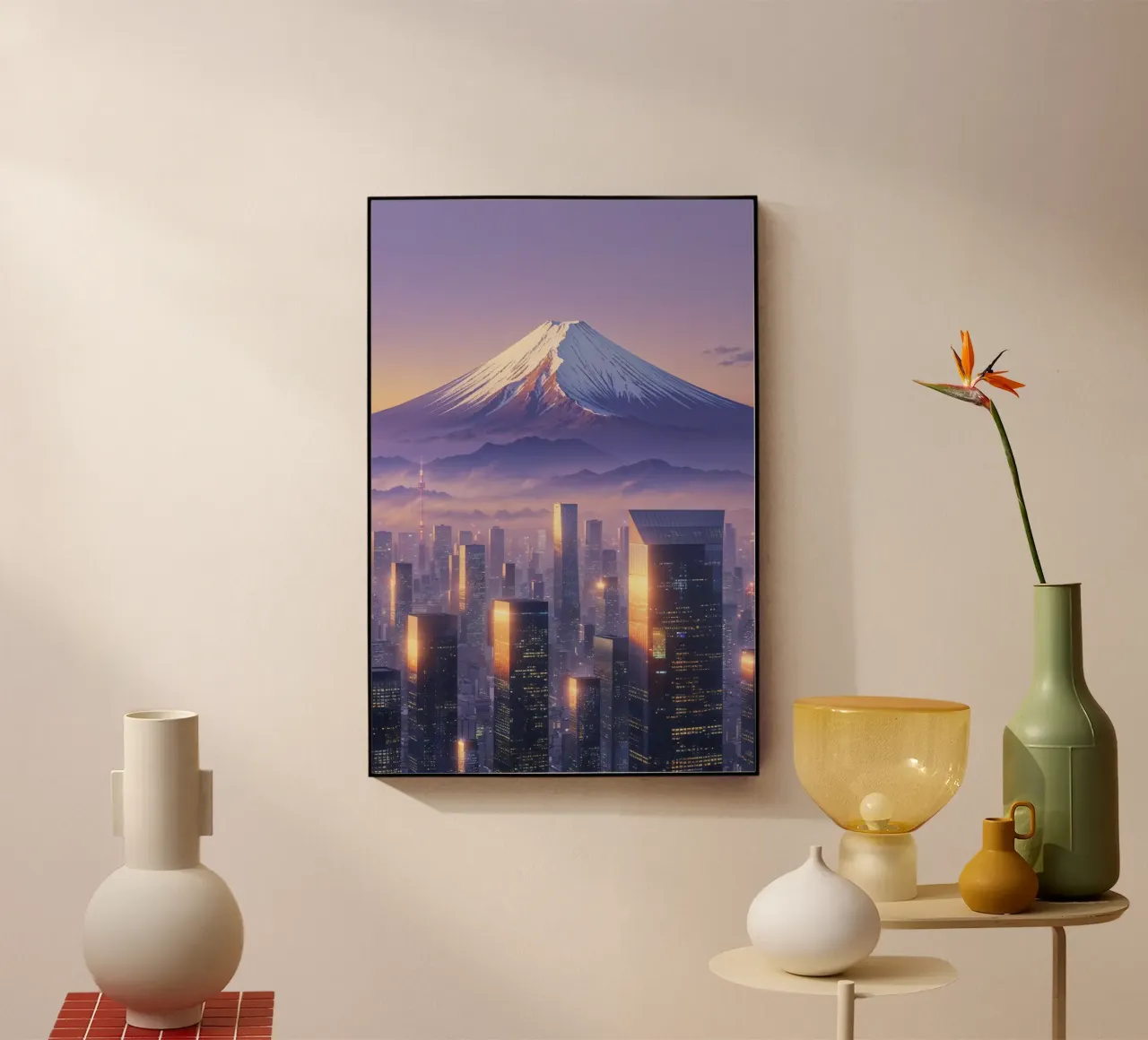 Mount Fuji Rising – A Hyperrealistic Art Piece plexiglass da AlbertKlee