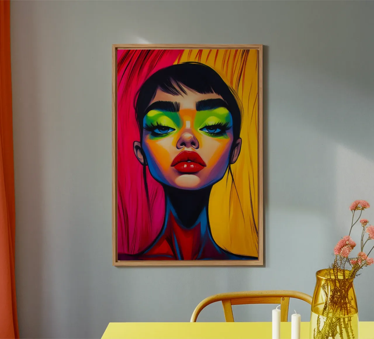Look al neon: forza del colore e dell'espressione alluminio dibond da melipo-art