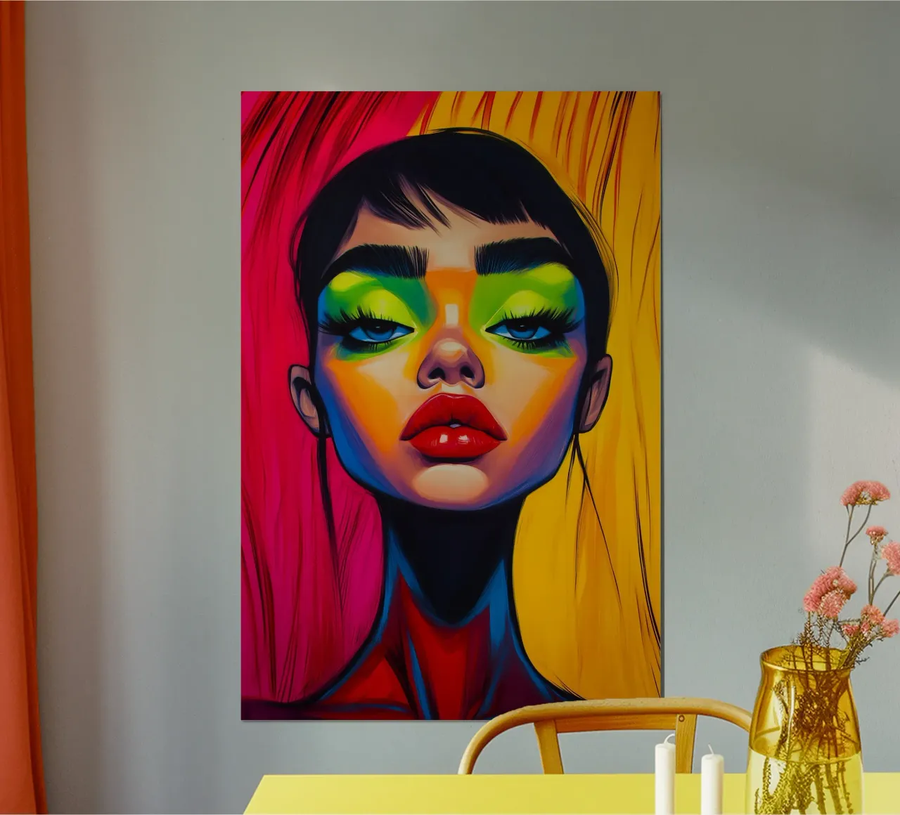 Look al neon: forza del colore e dell'espressione carta hahnemühle da melipo-art