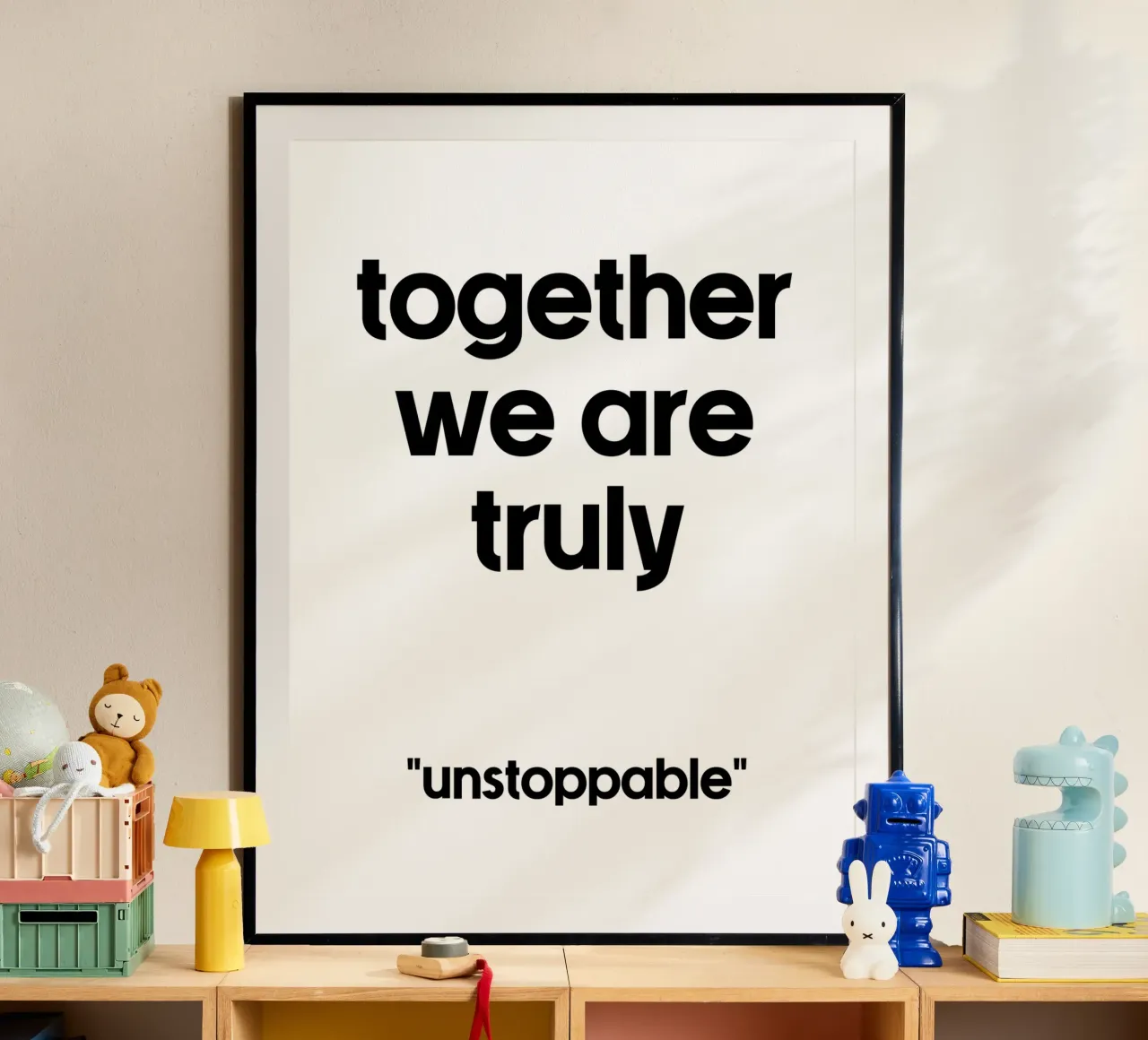 Gemeinsam sind wir wirklich unaufhaltsam Poster von YV TYPOGRAPHY