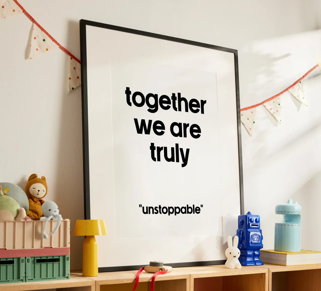 Gemeinsam sind wir wirklich unaufhaltsam Poster von YV TYPOGRAPHY