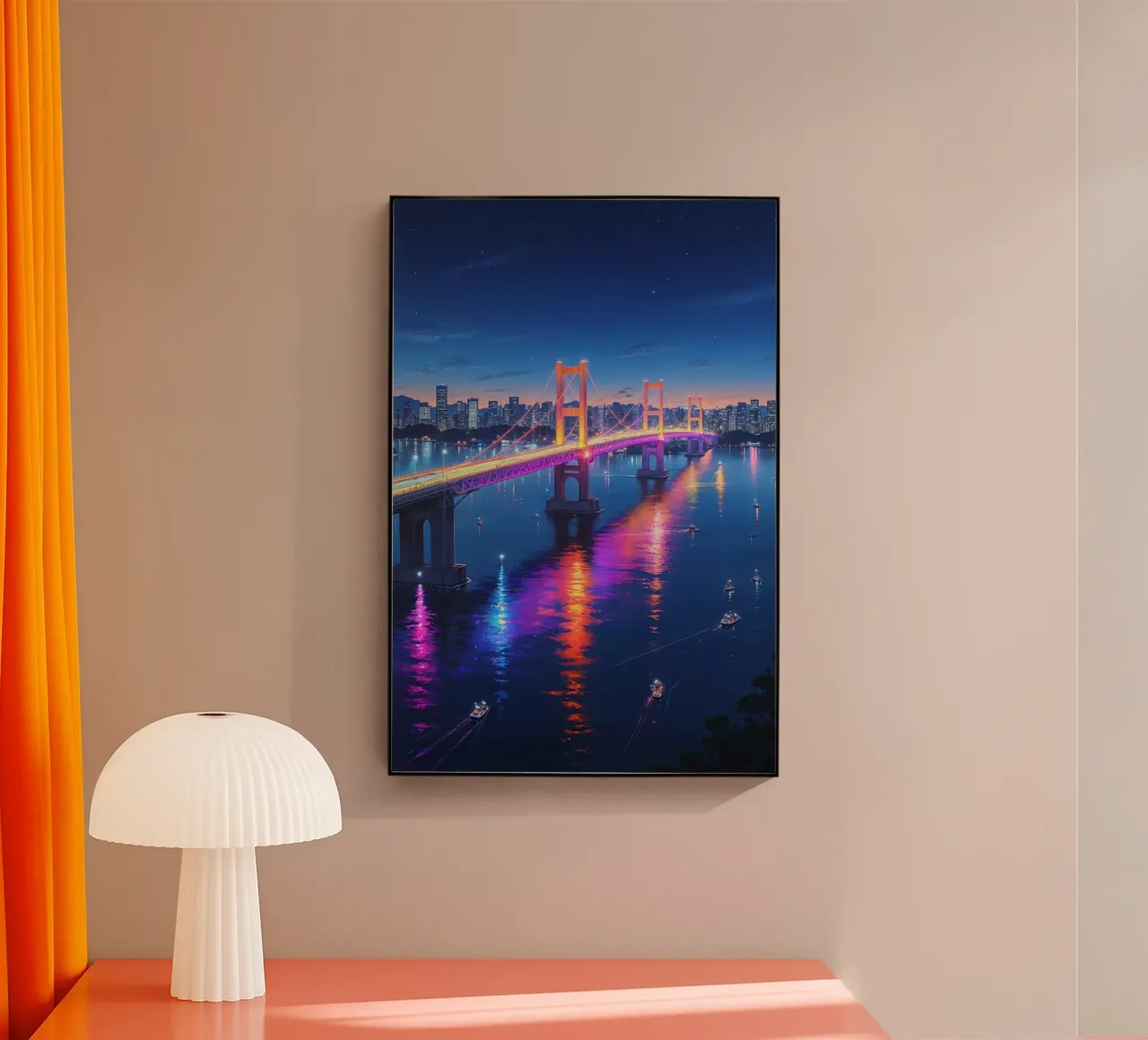 A Dreamlike View of Rainbow Bridge plexiglass da AlbertKlee
