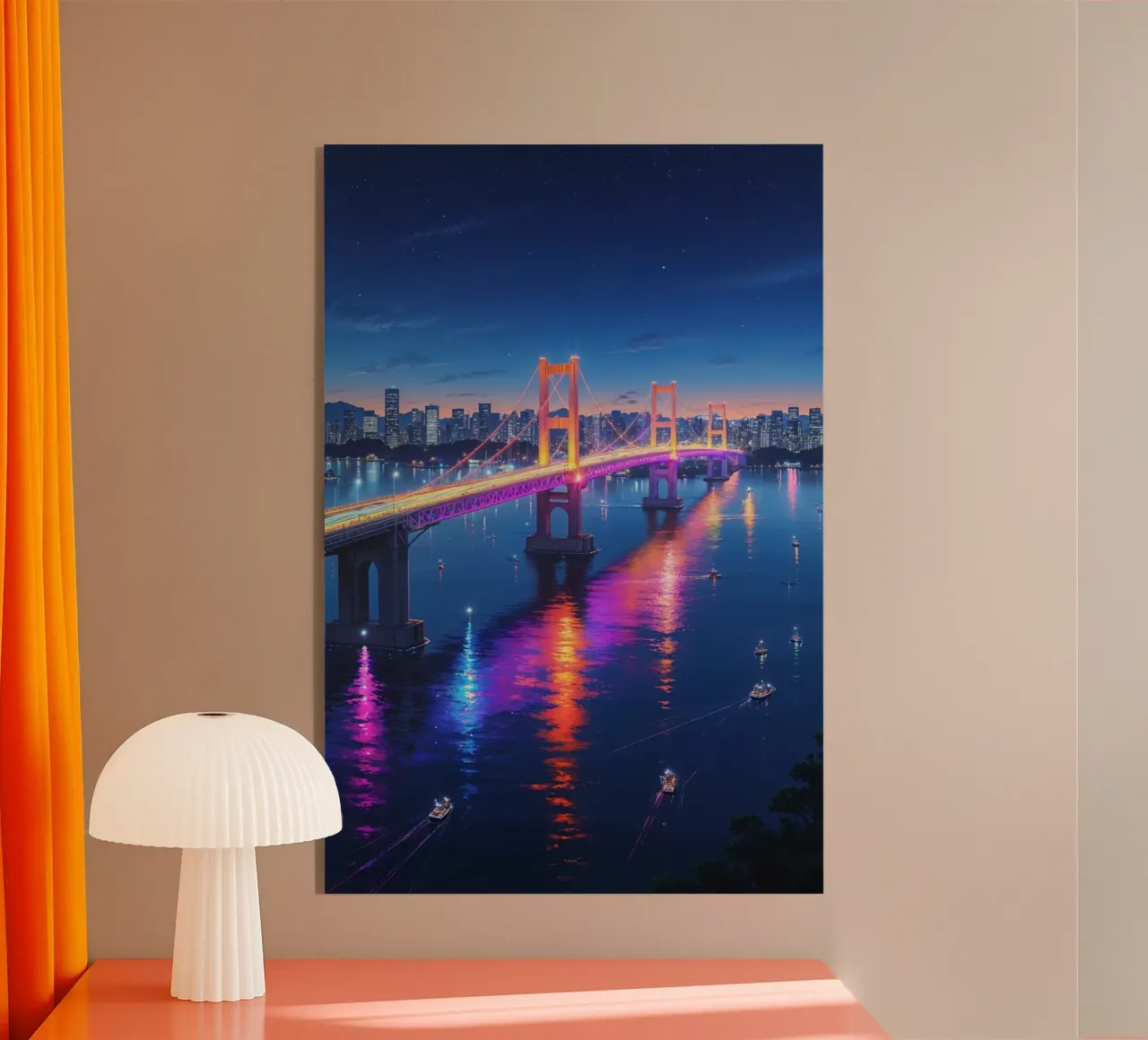 A Dreamlike View of Rainbow Bridge plexiglass da AlbertKlee