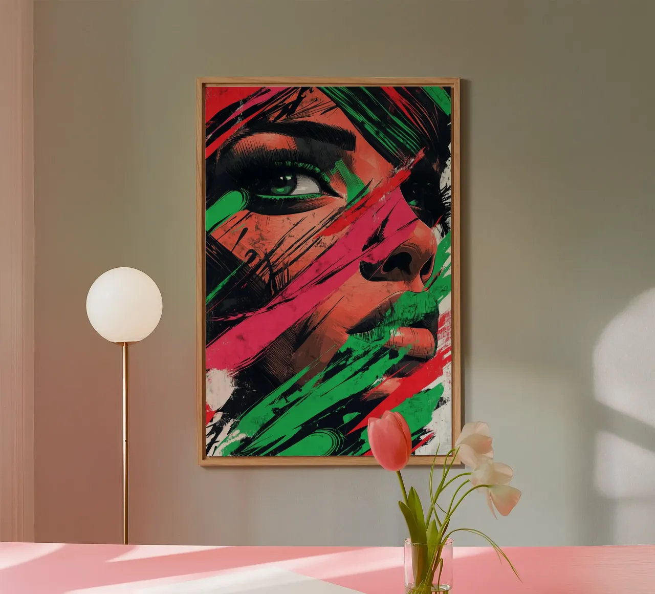 Torn reality - a view through colour and structure alu-dibond by melipo-art