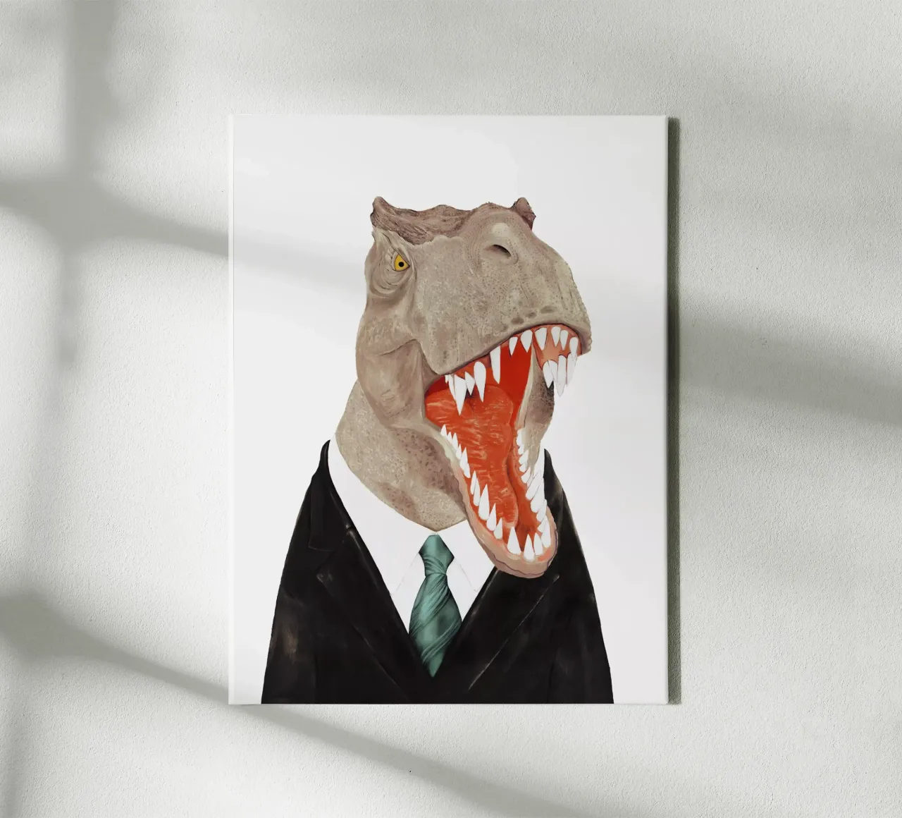 T-Rex tela con Cornice a cassetta da Animal Crew