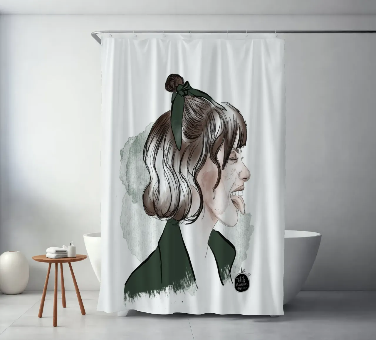 be kind, be different, be you tenda da doccia da Nathys_illustration