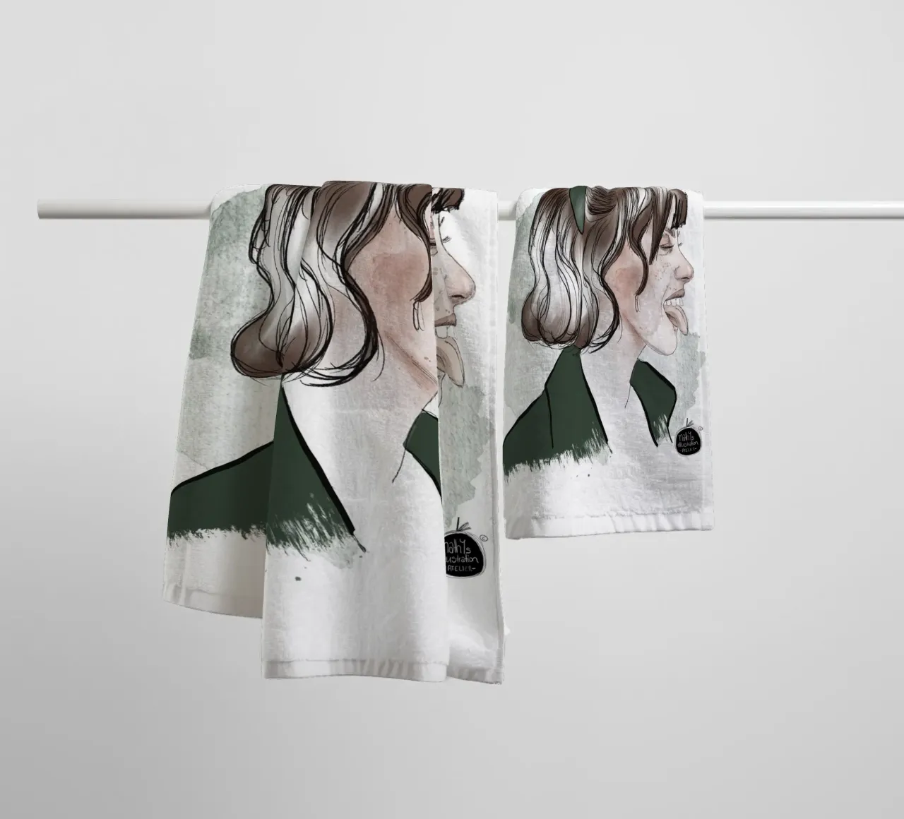 be kind, be different, be you asciugamano da bagno da Nathys_illustration