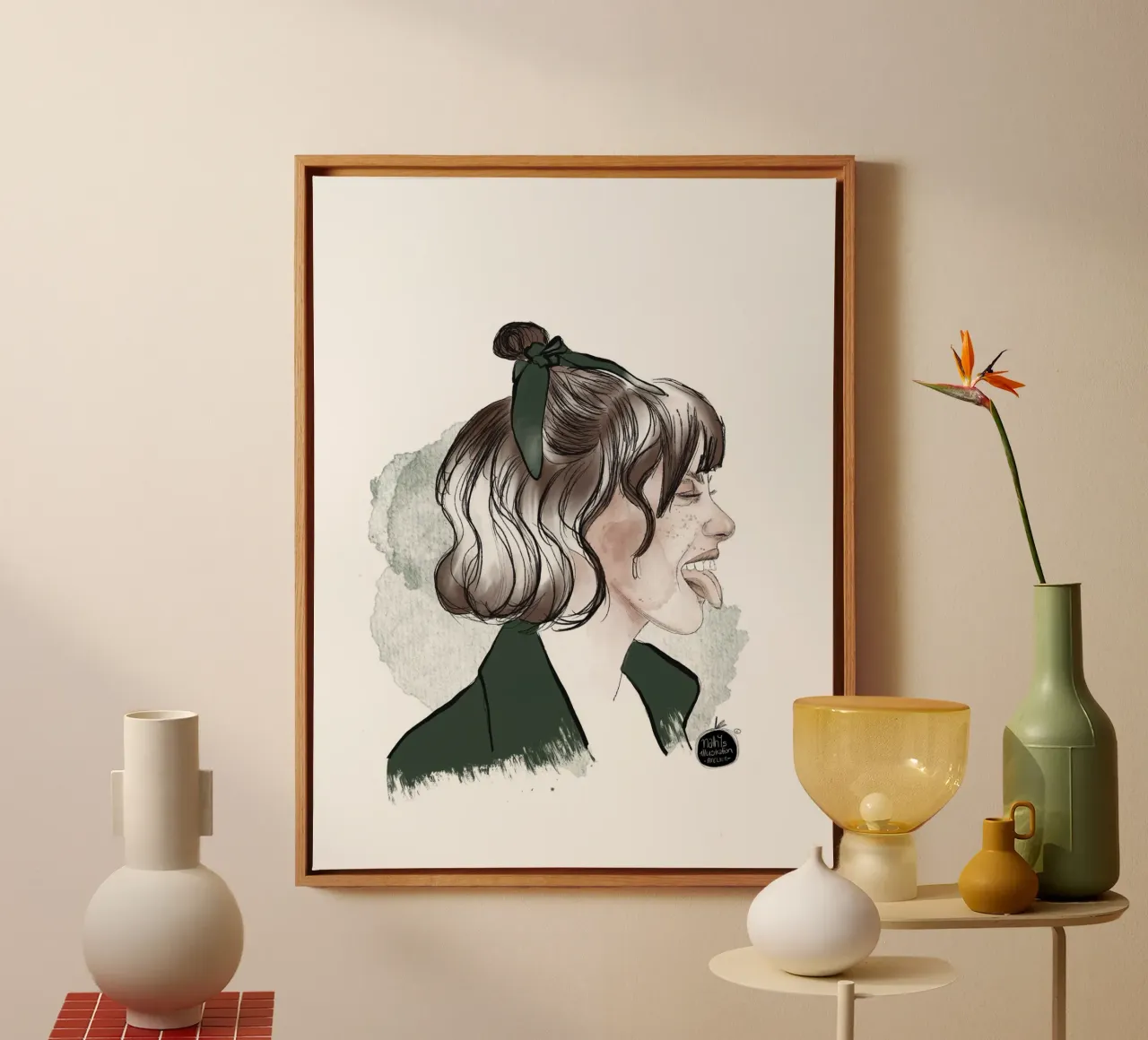 be kind, be different, be you tela con Cornice a cassetta da Nathys_illustration