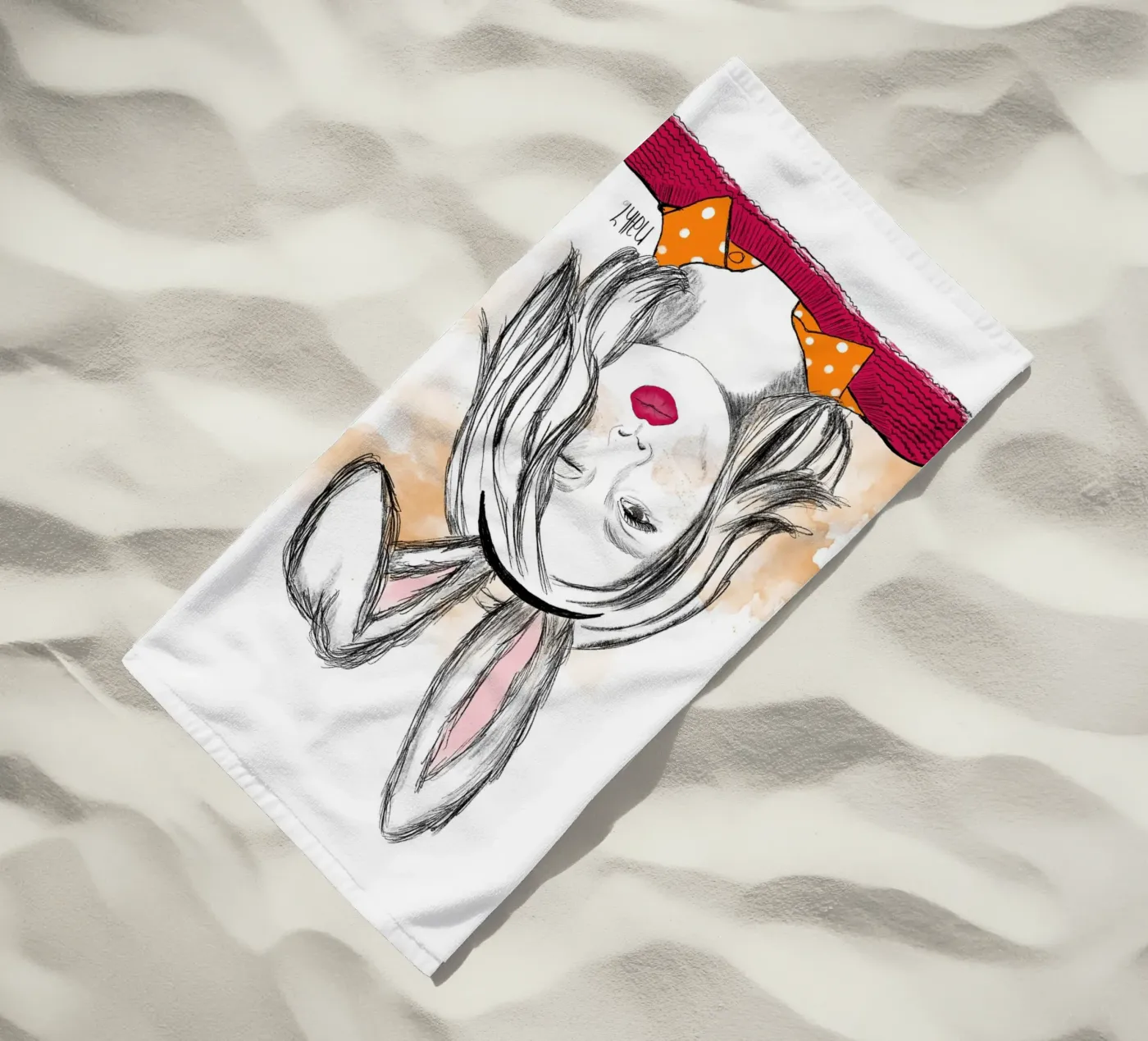 Miss easter bunny telo mare da Nathys_illustration