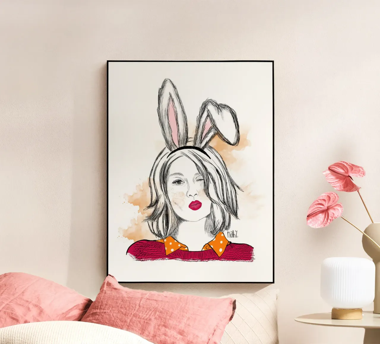 Miss easter bunny plexiglass da Nathys_illustration