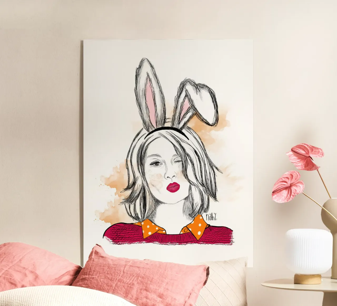 Miss easter bunny plexiglass da Nathys_illustration