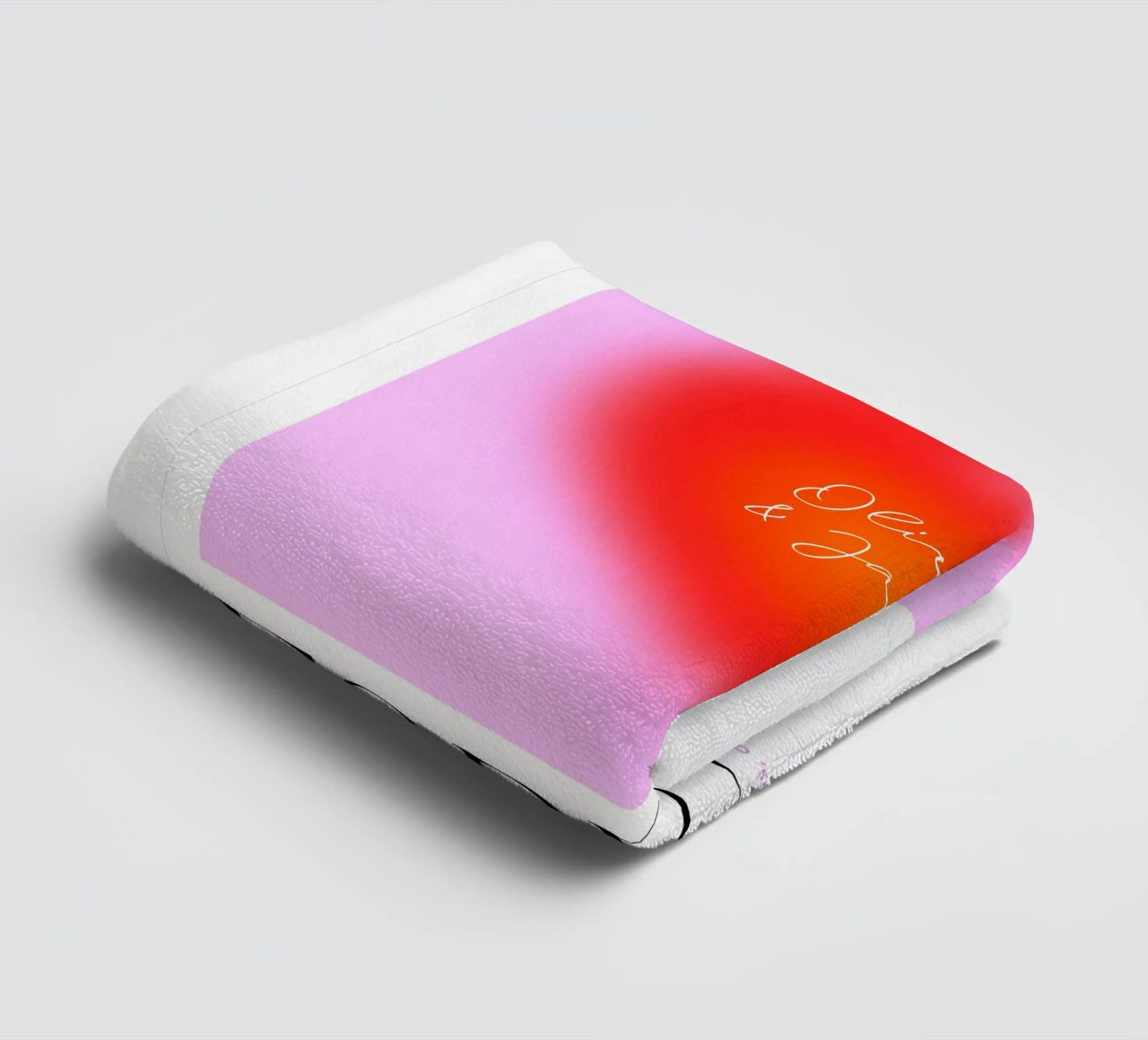 L'AMOUR ÉTERNEL serviette de bain de Dominique Vari Words