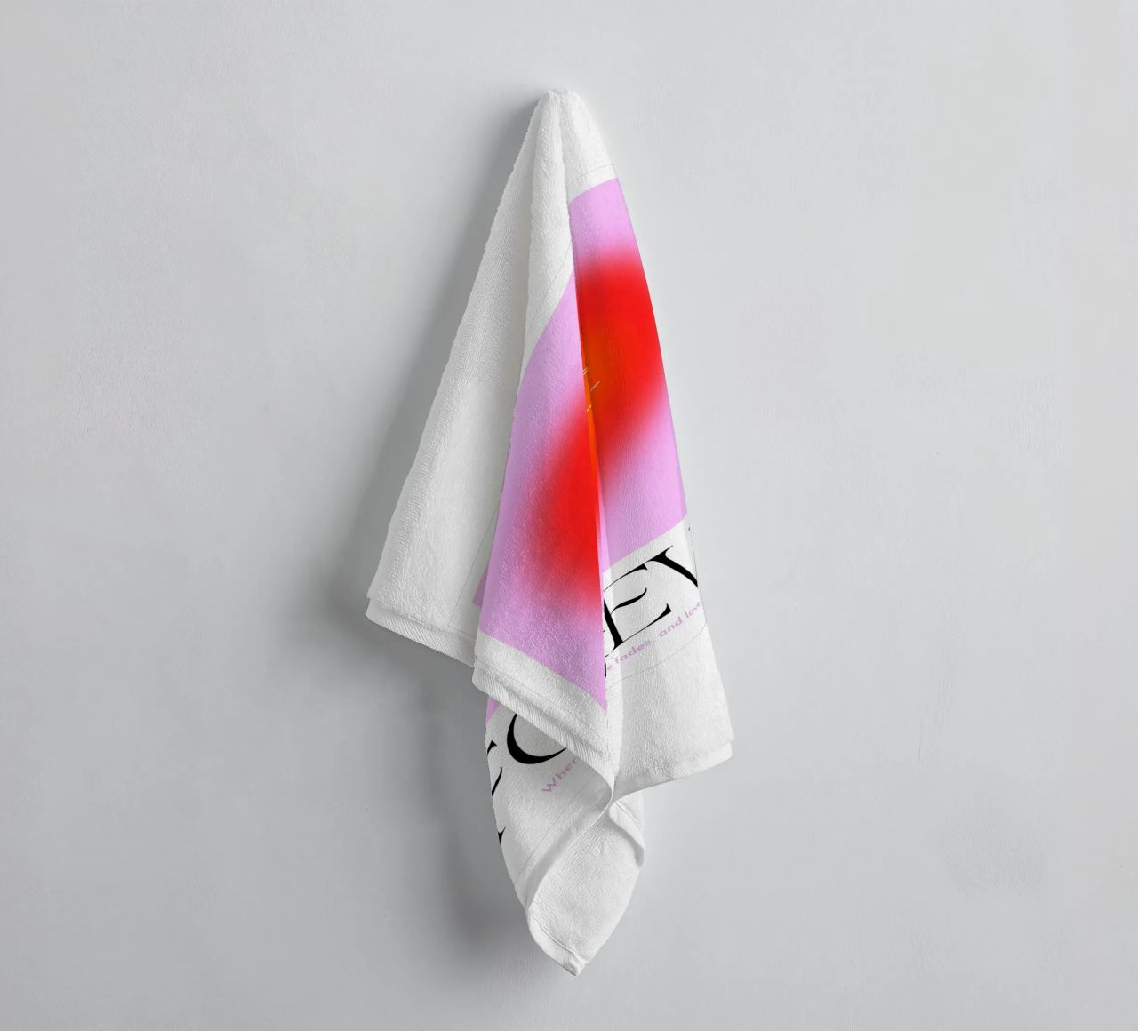 L'AMOUR ÉTERNEL serviette de bain de Dominique Vari Words