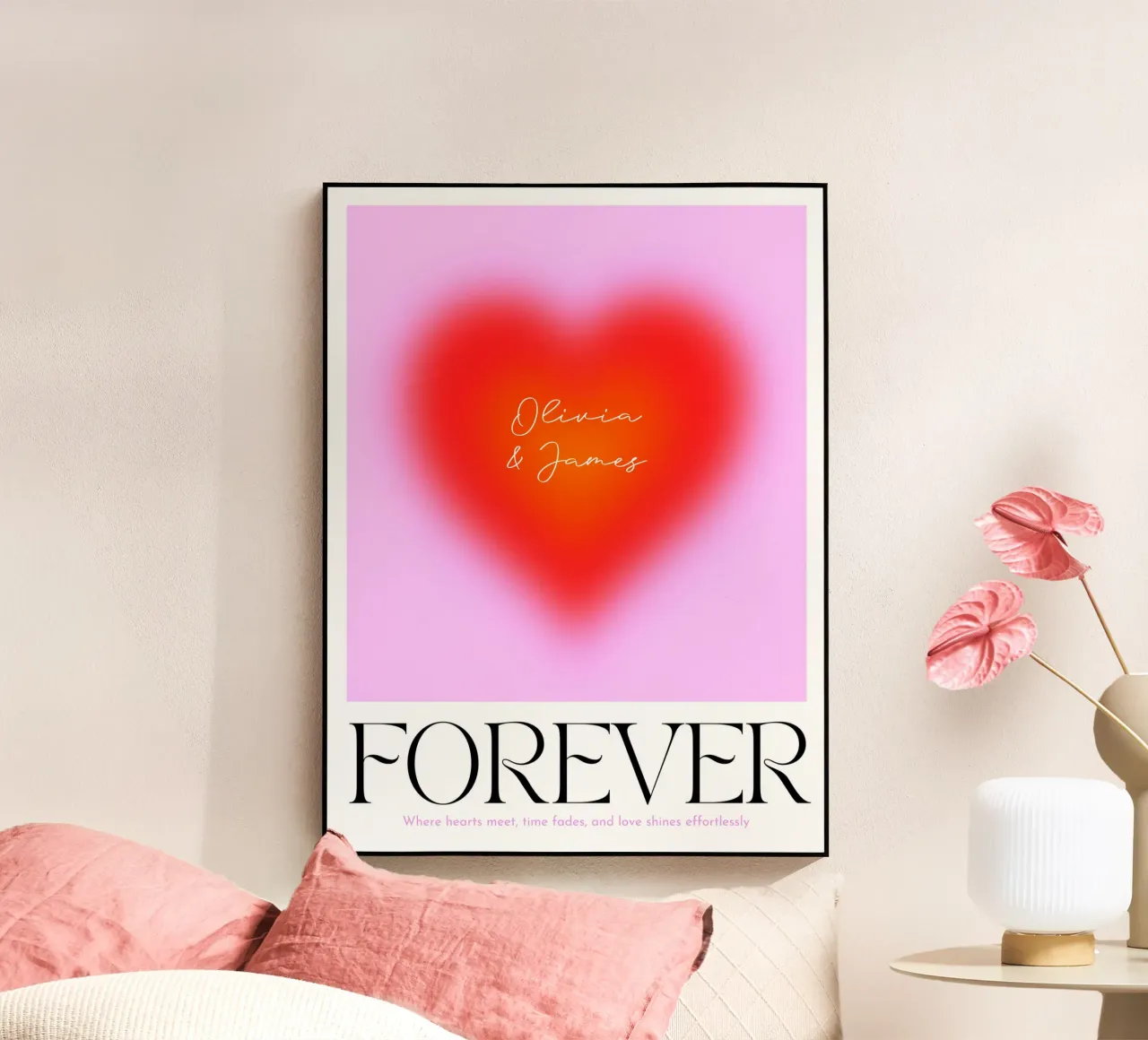 AMORE PER SEMPRE plexiglass da Dominique Vari Words