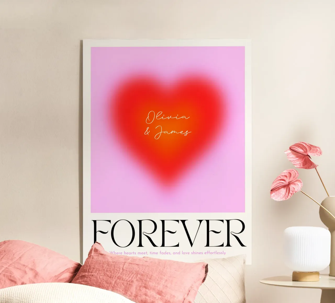 AMORE PER SEMPRE plexiglass da Dominique Vari Words