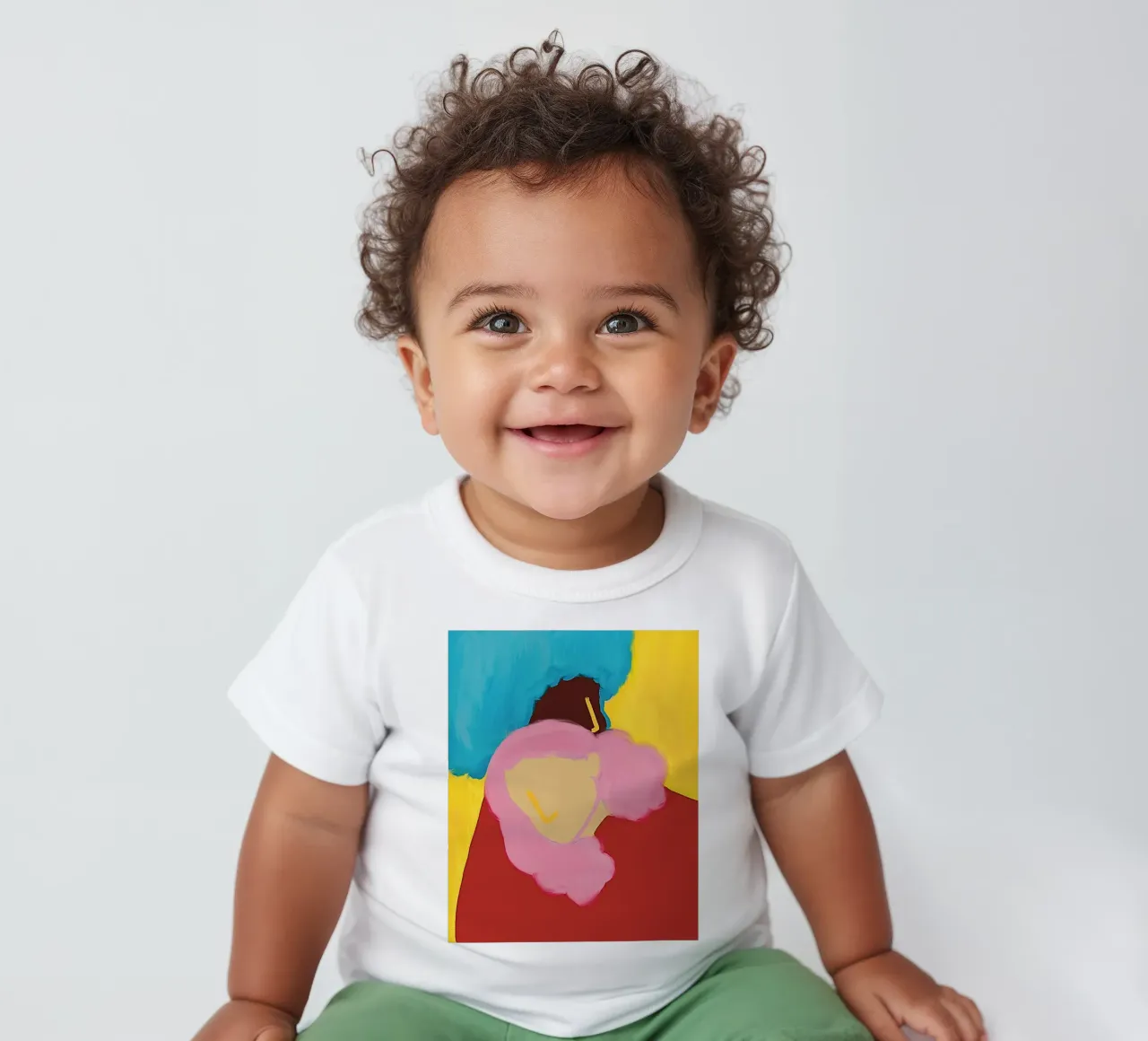Due in rosso maglietta neonato da tainah negreiros