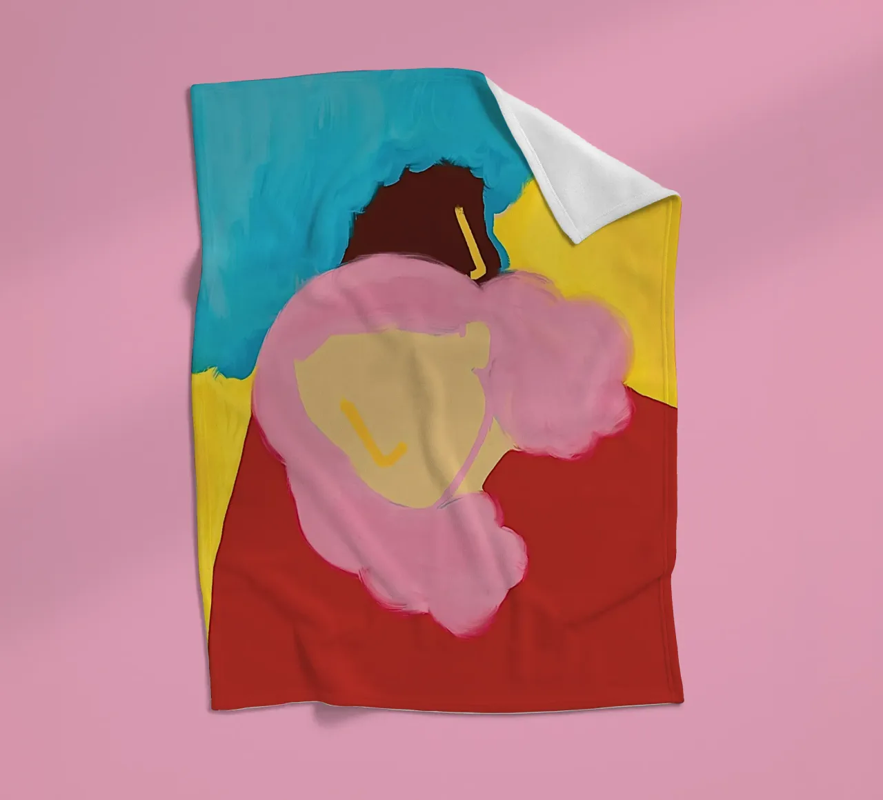 Due in rosso coperta in pile da tainah negreiros