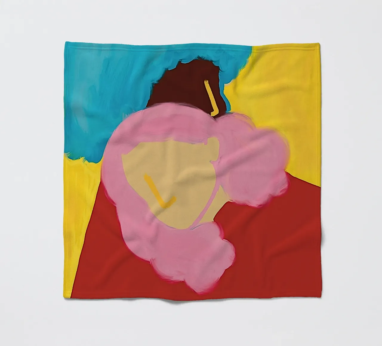 Due in rosso coperta in pile da tainah negreiros