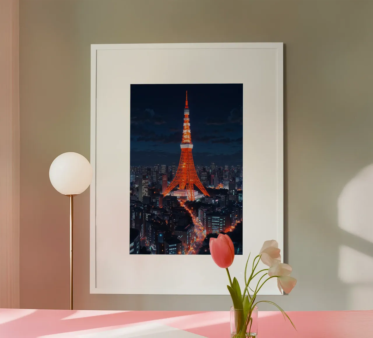 Tokyo Tower’s Radiant Glow in a Majestic Night View poster da AlbertKlee