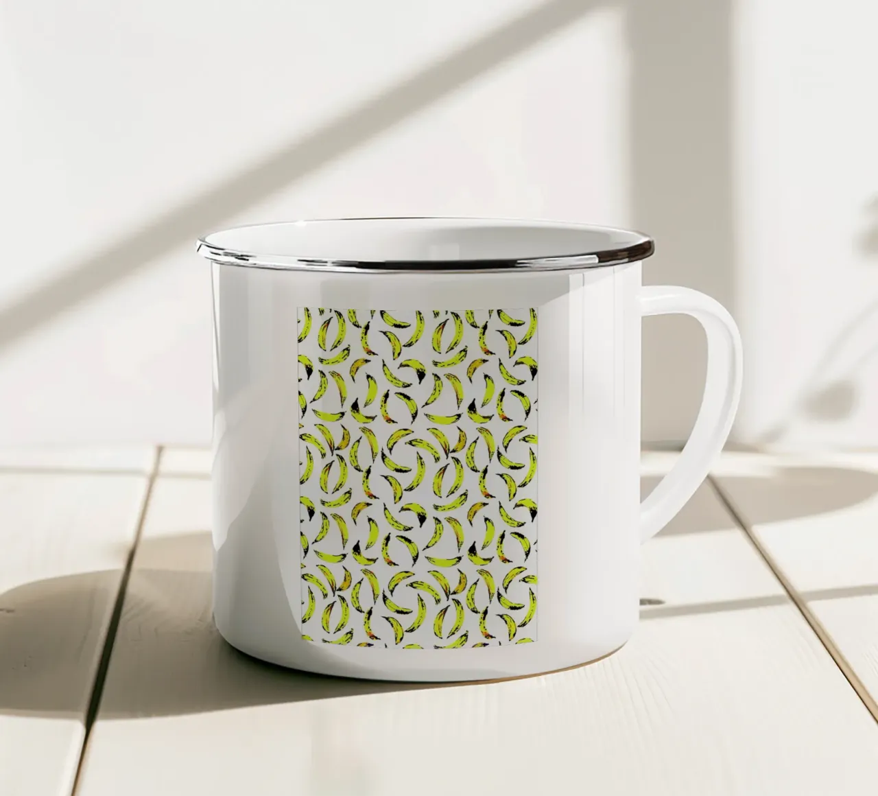 Bananas tazza in smalto da Amy Sia