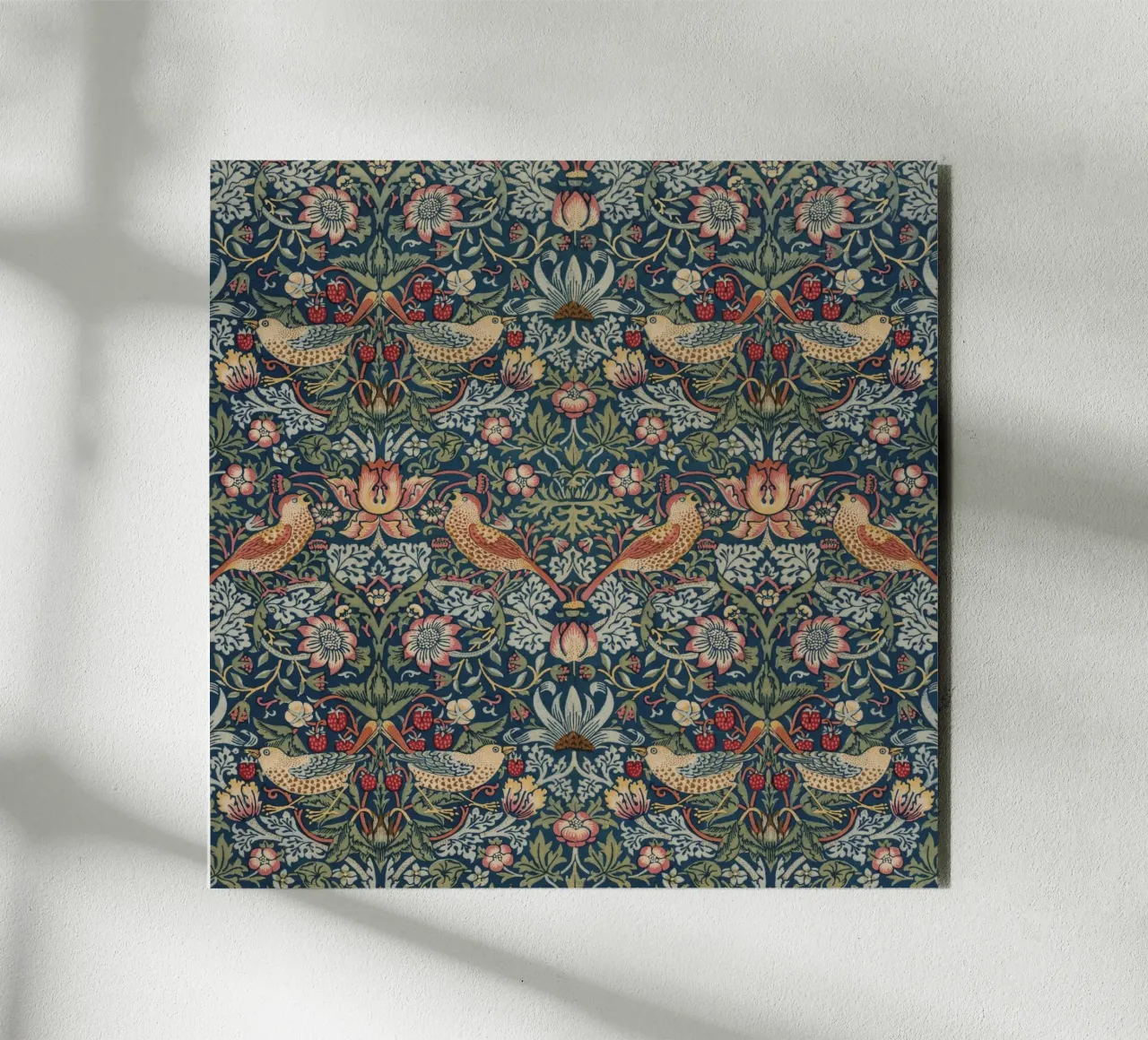 William Morris - Strawberry Thief pattern forex plate by William Store