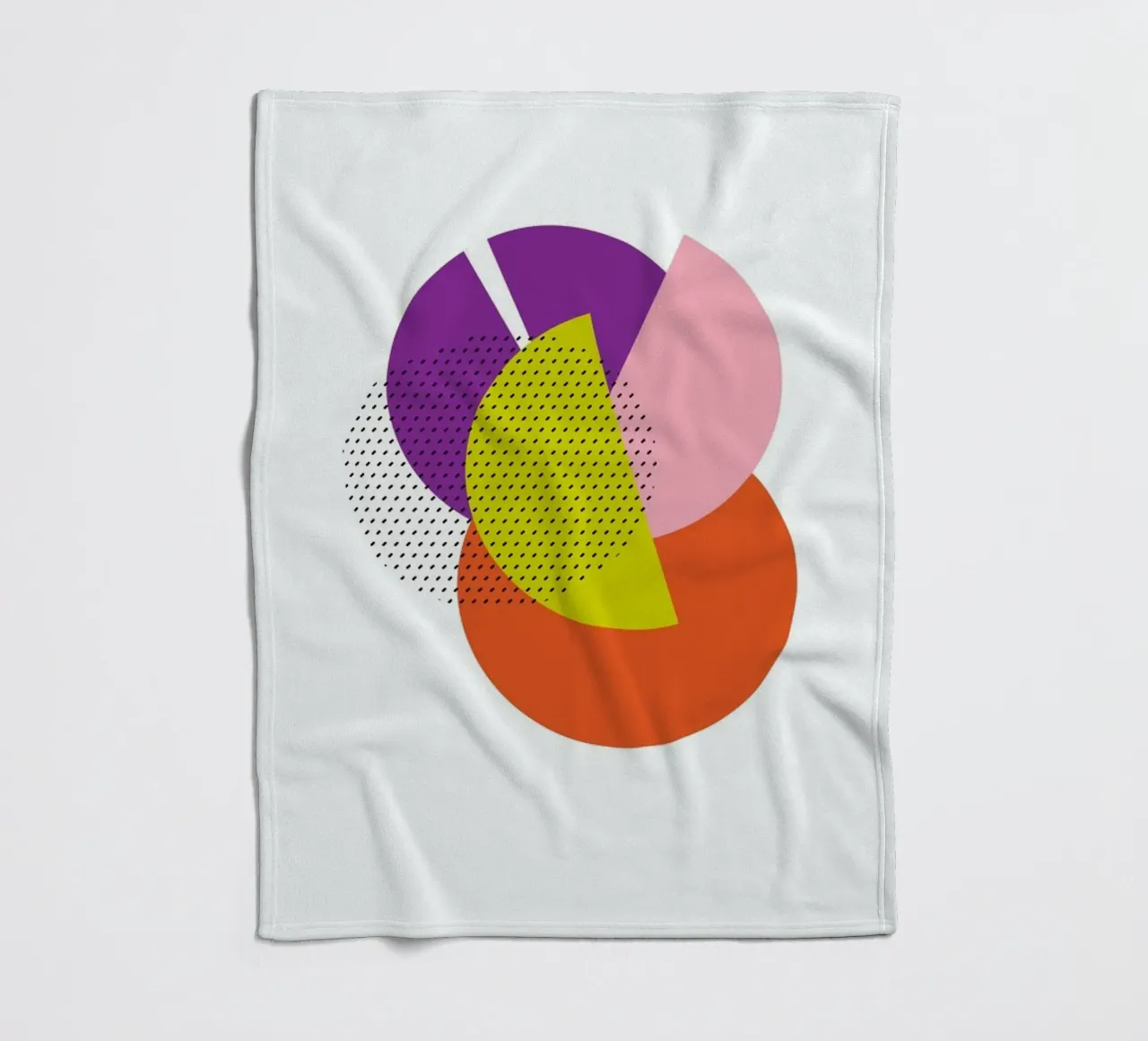 Happy Times fleece blanket by XOXO Arte