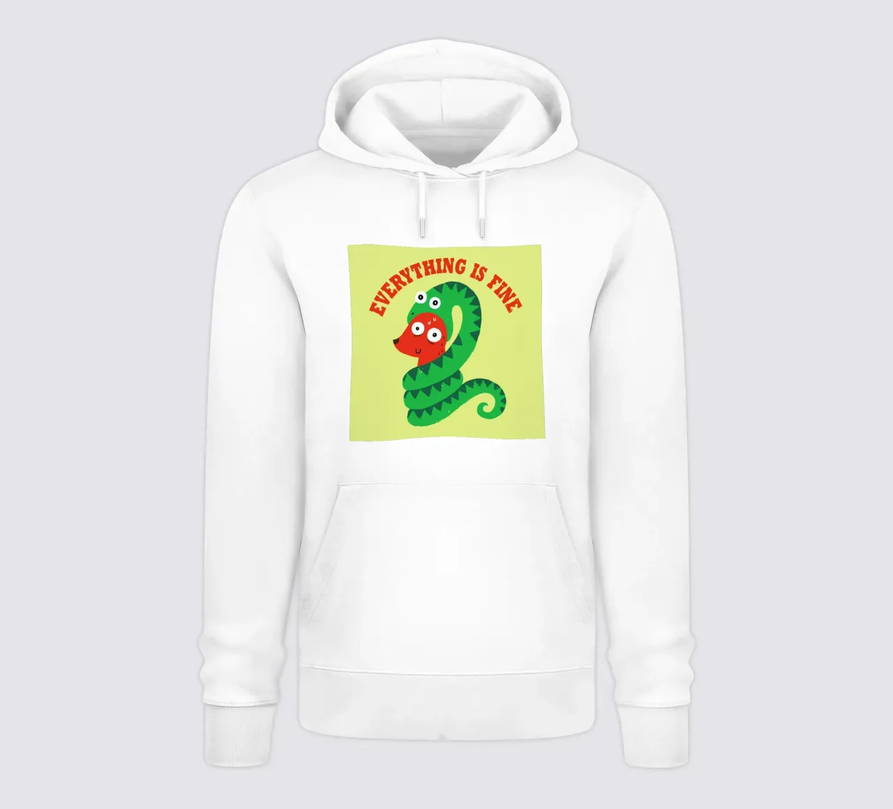 Everything Is Fine felpa con cappuccio da DinoMike