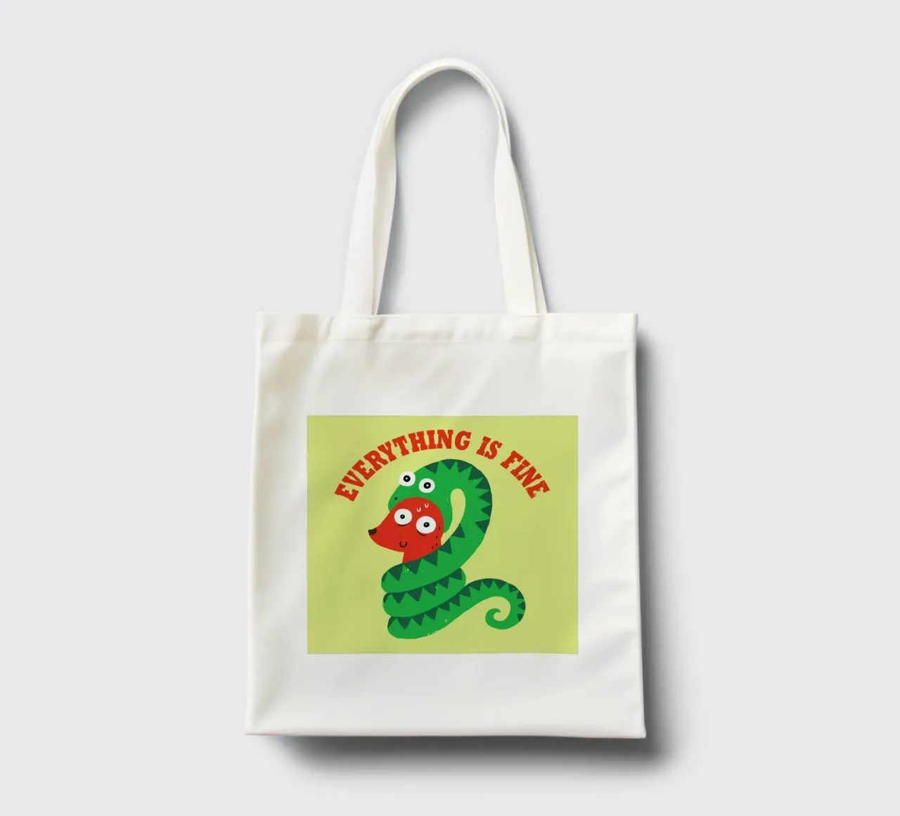 Everything Is Fine borsa in juta da DinoMike