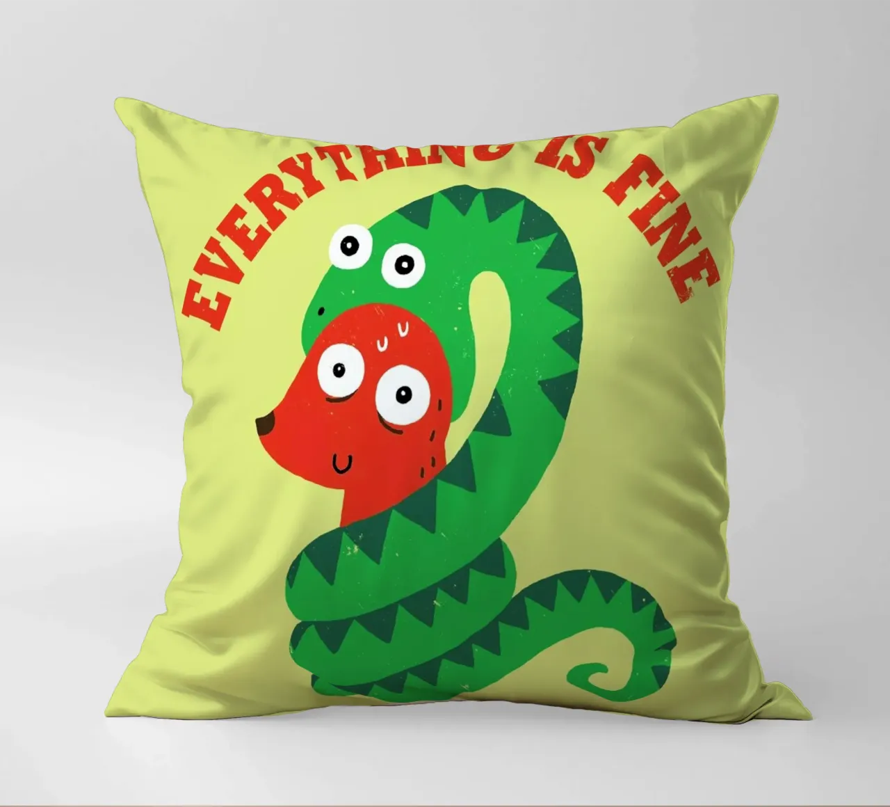 Everything Is Fine cuscino da DinoMike