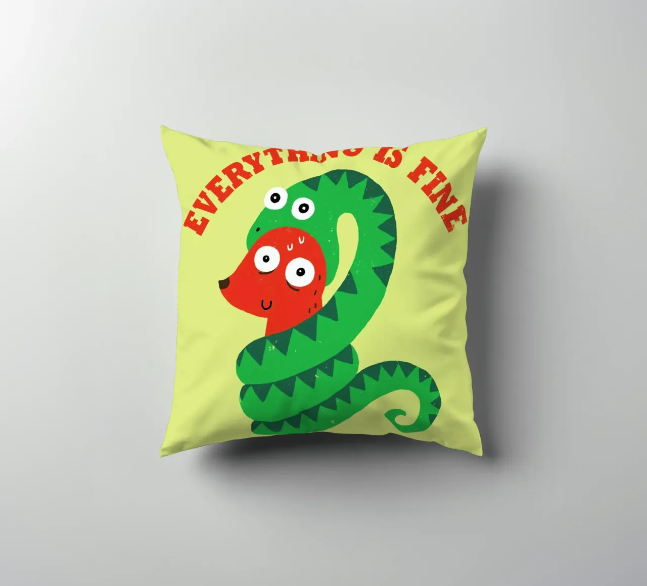 Everything Is Fine cuscino da DinoMike