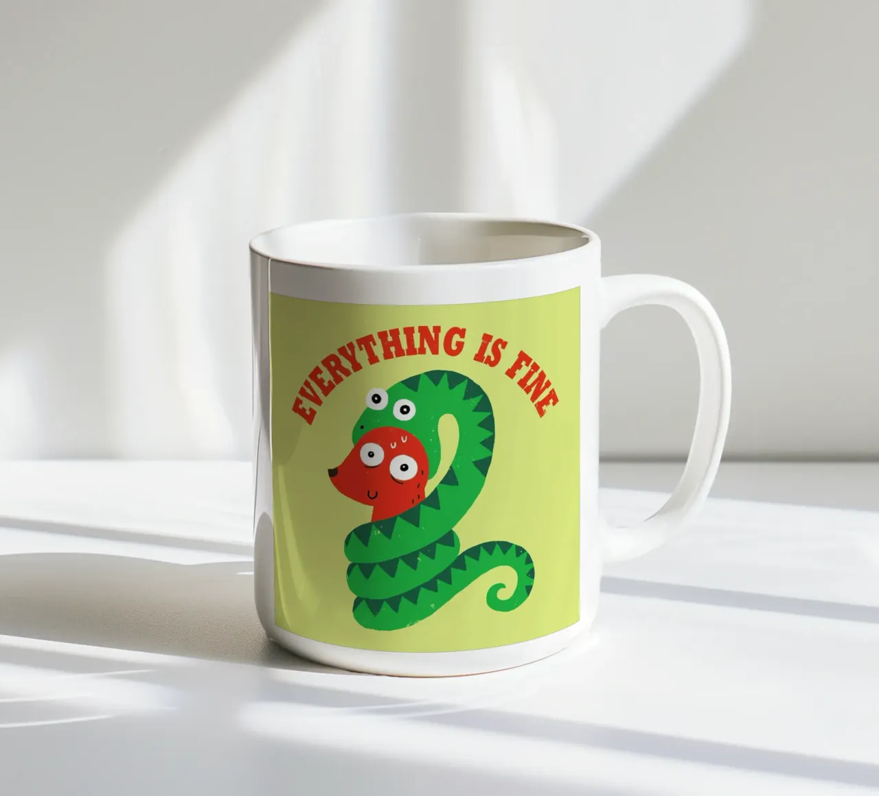 Everything Is Fine tazza in ceramica da DinoMike