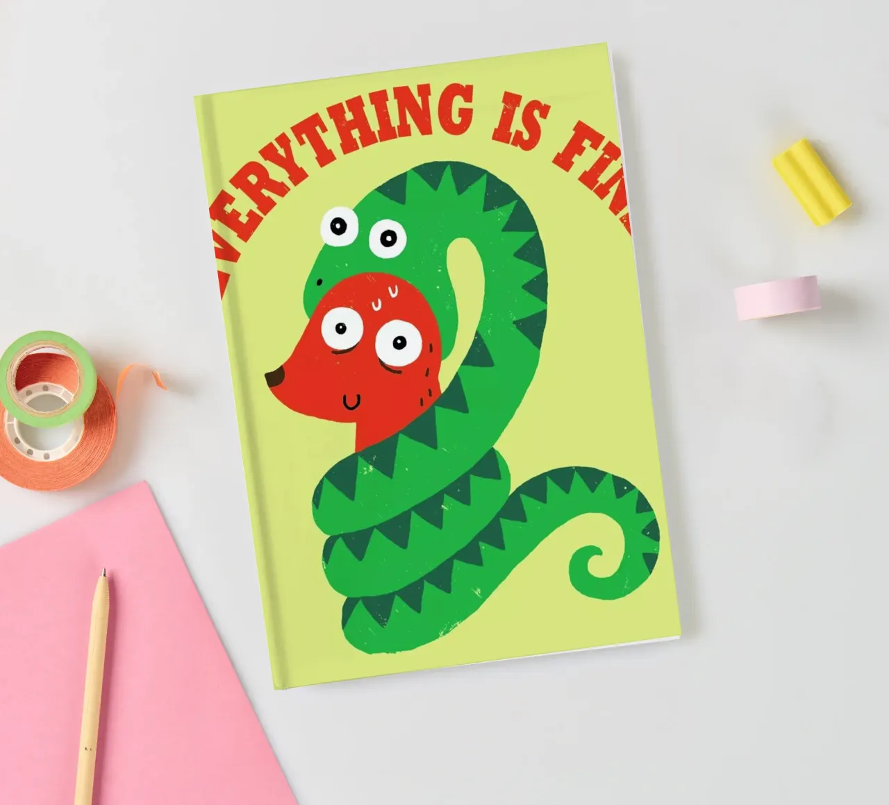 Everything Is Fine notebook by DinoMike