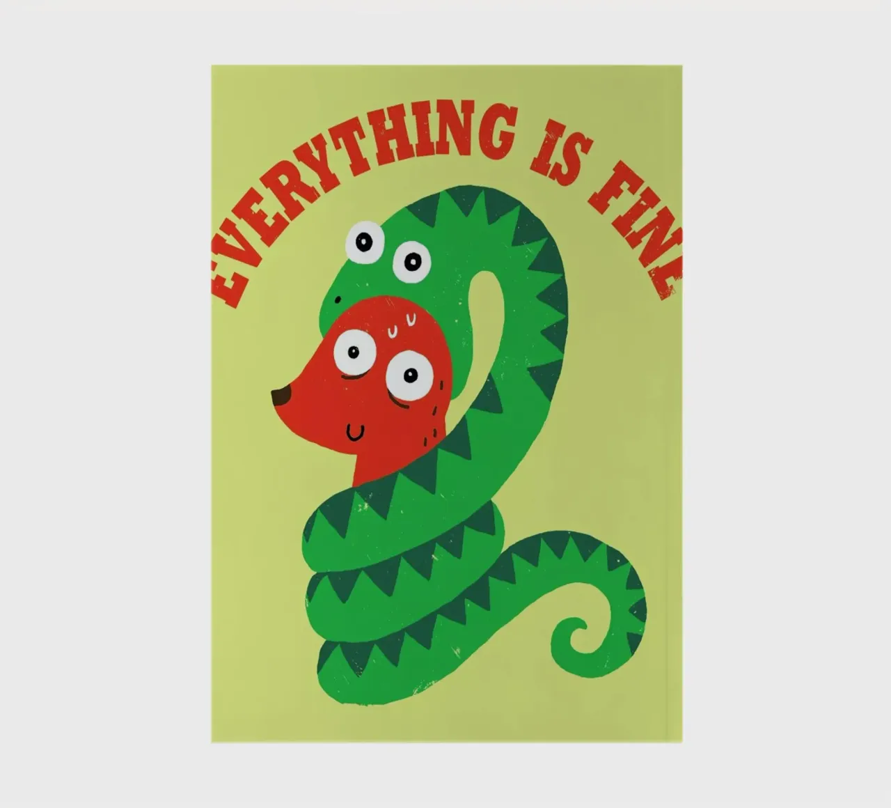 Everything Is Fine notebook by DinoMike