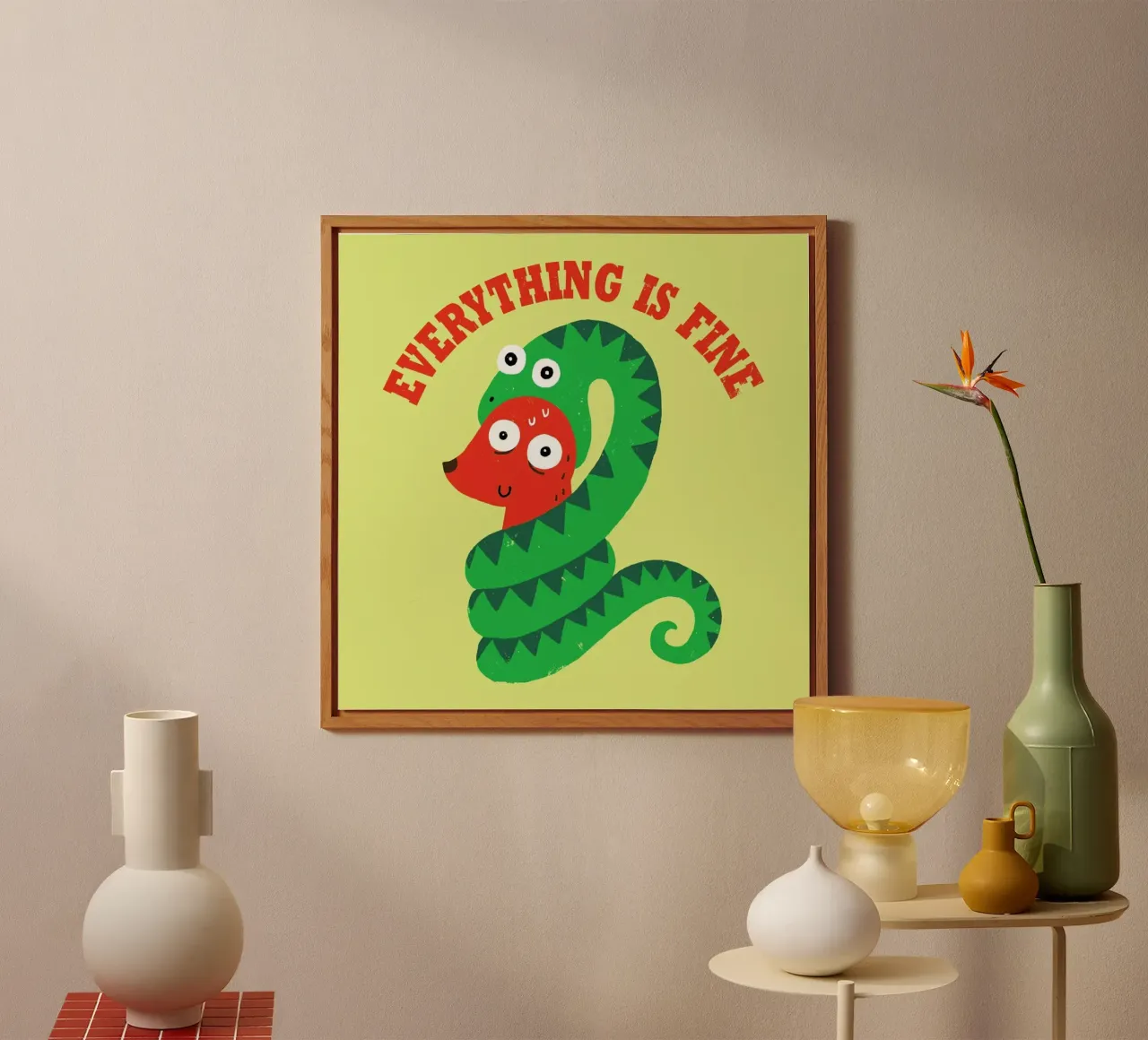 Everything Is Fine alluminio dibond da DinoMike