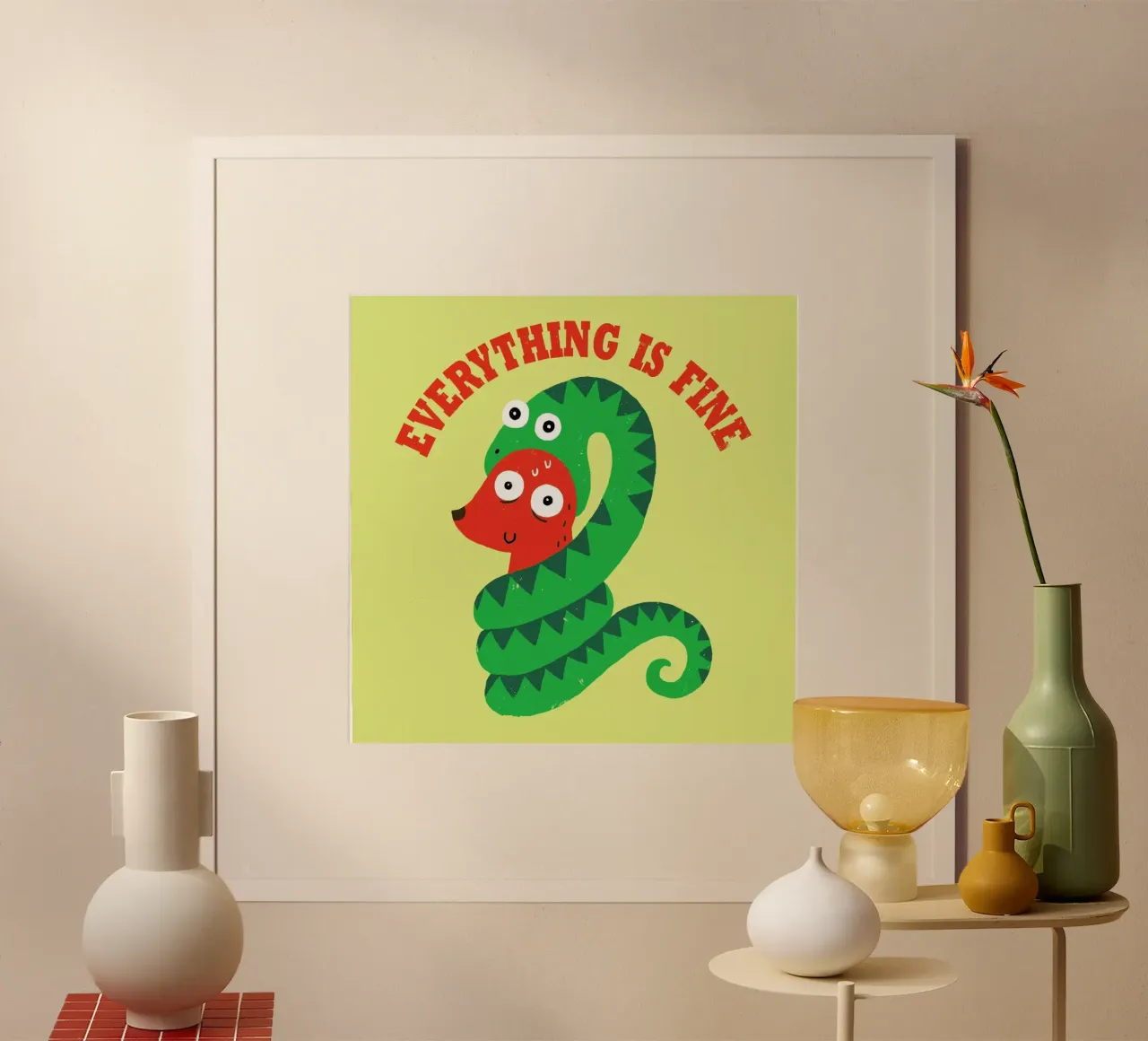 Everything Is Fine poster da DinoMike