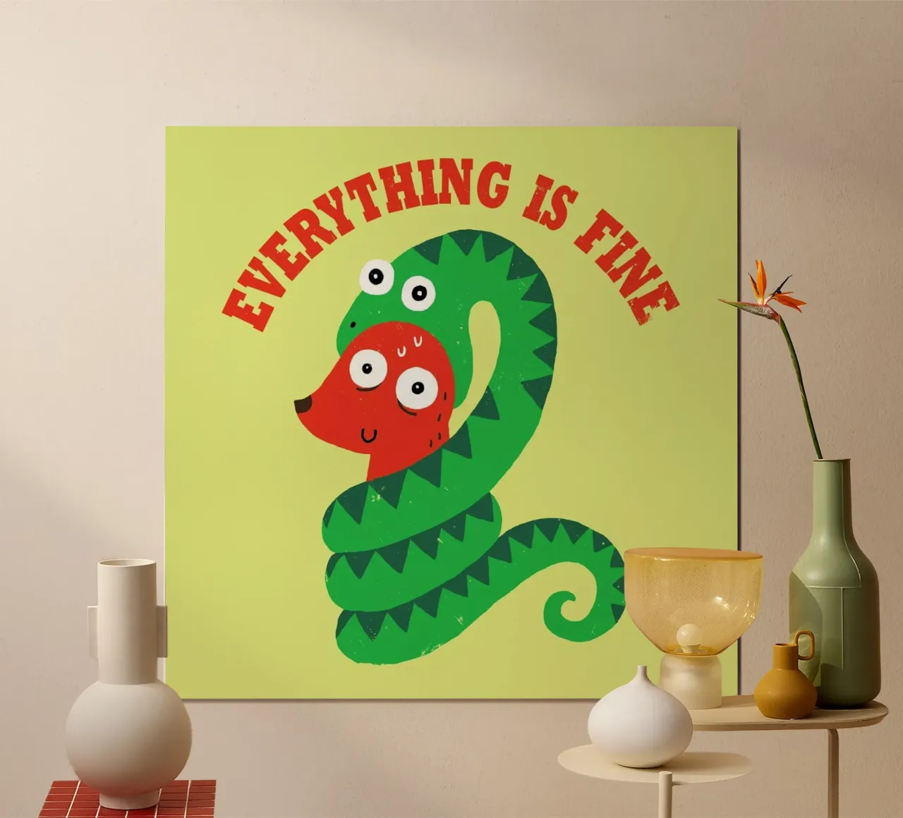 Everything Is Fine poster da DinoMike