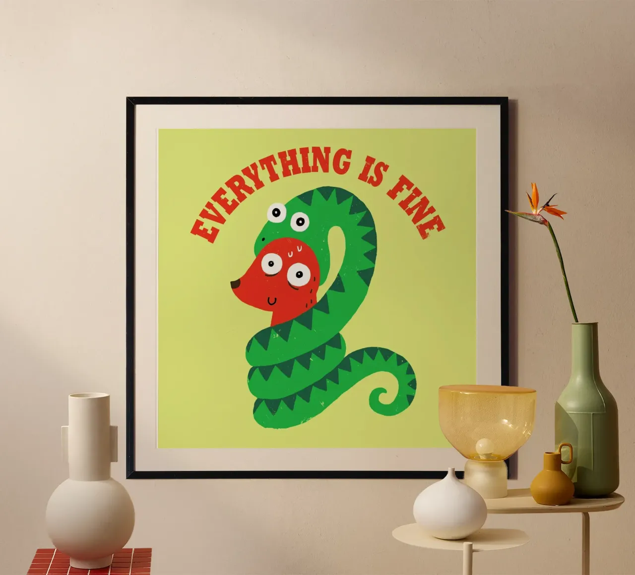 Everything Is Fine poster da DinoMike