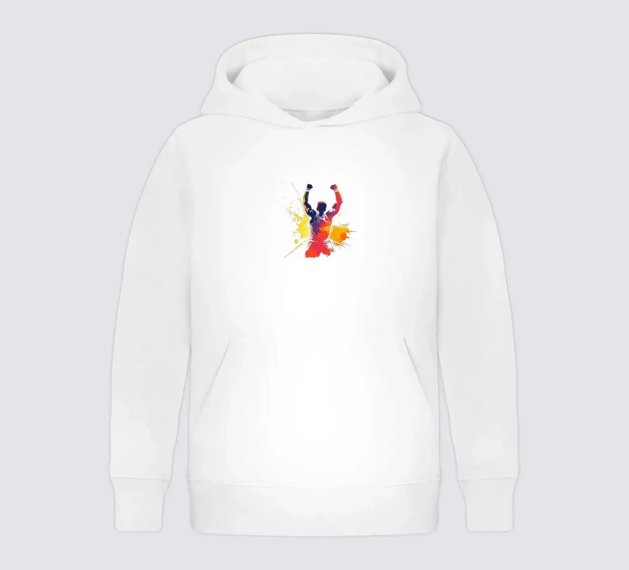 Athlete in Victory Pose Trending Now kids hoodie by Urban Life