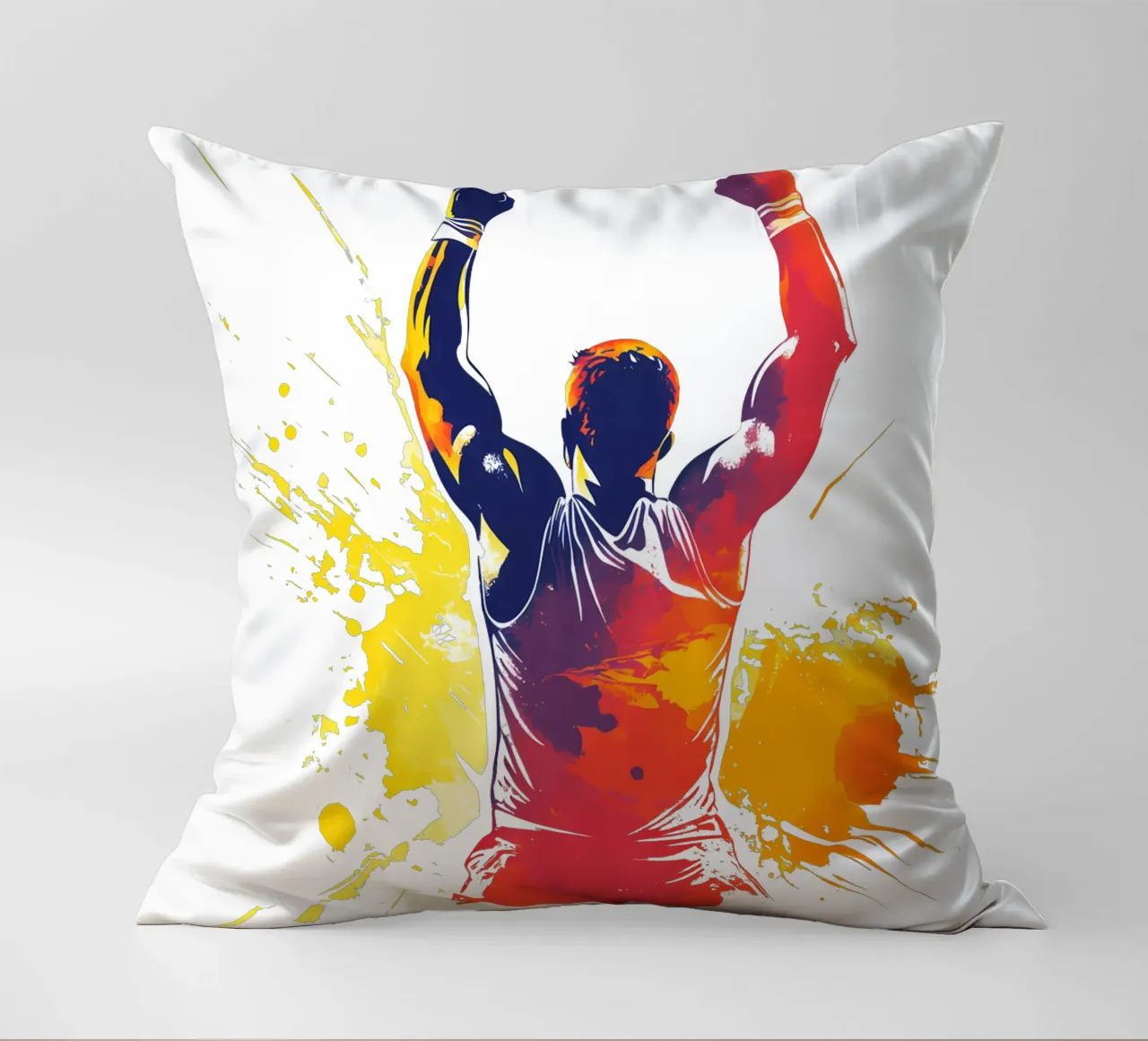 Atleet in overwinningspose Trending Now kussen van Urban Life
